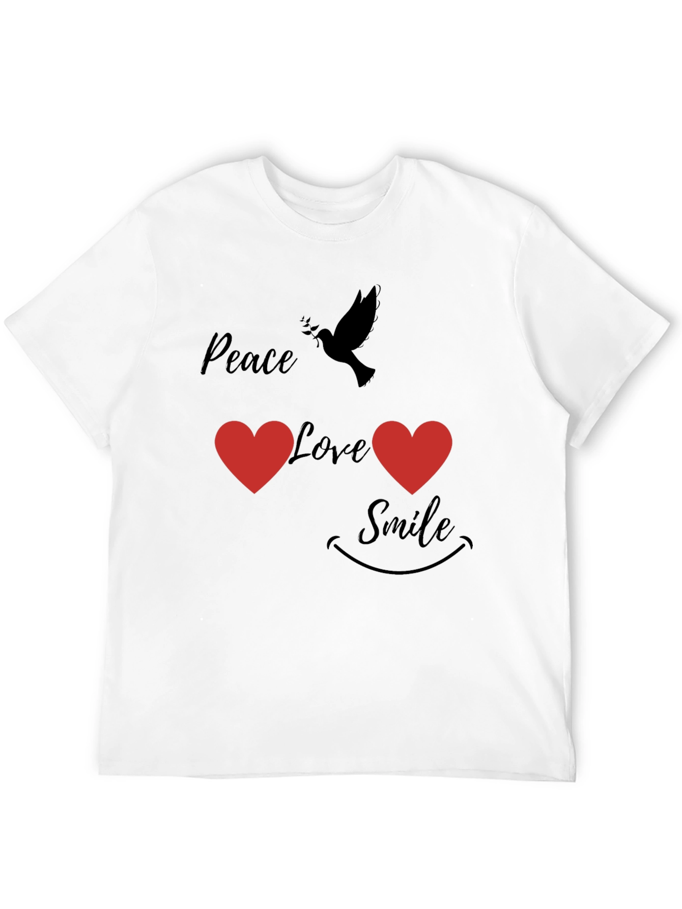 Peace Love Smile Graphic Tee