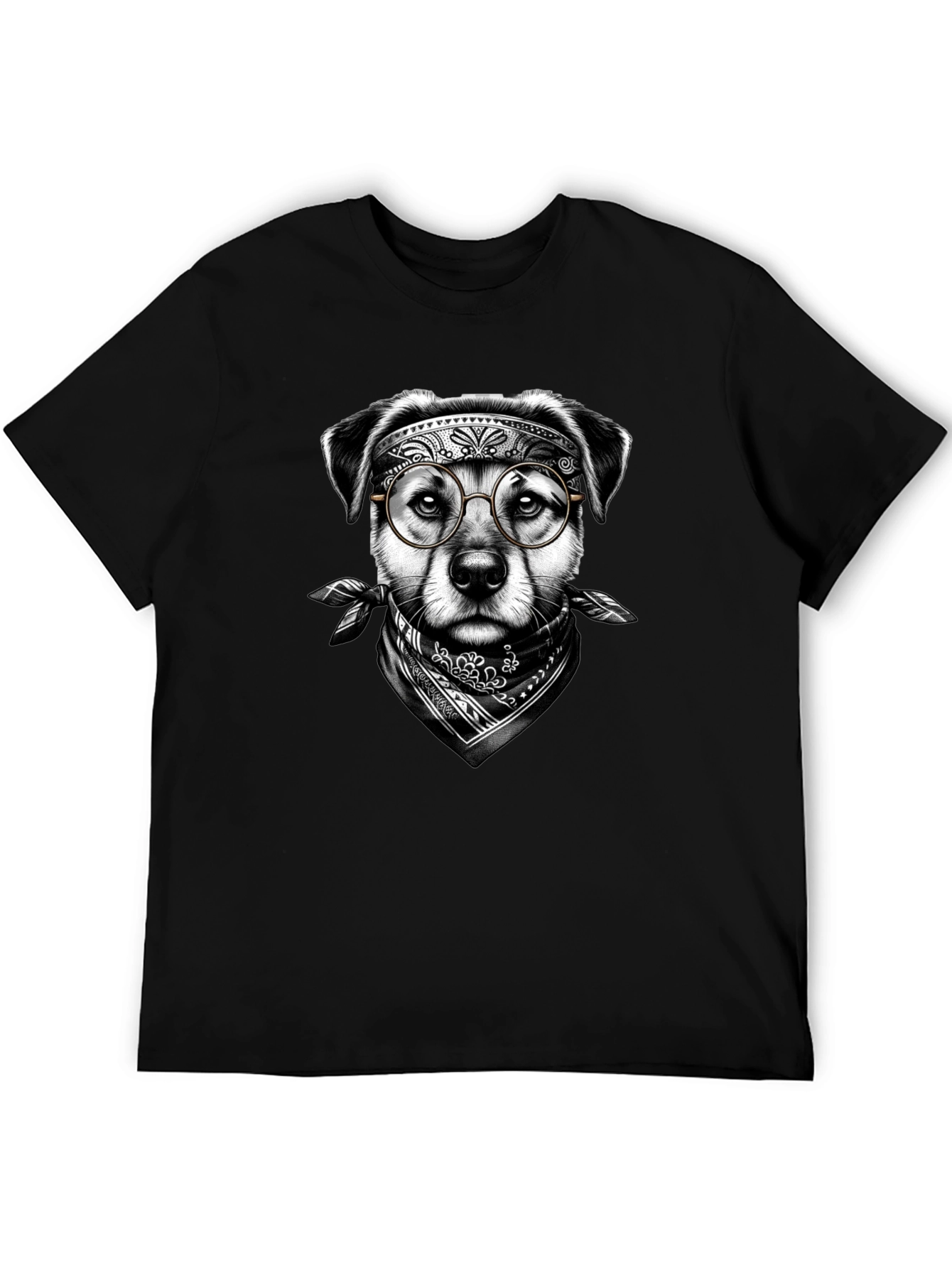 Cool Dog Graphic Tee - Unisex Black T-Shirt