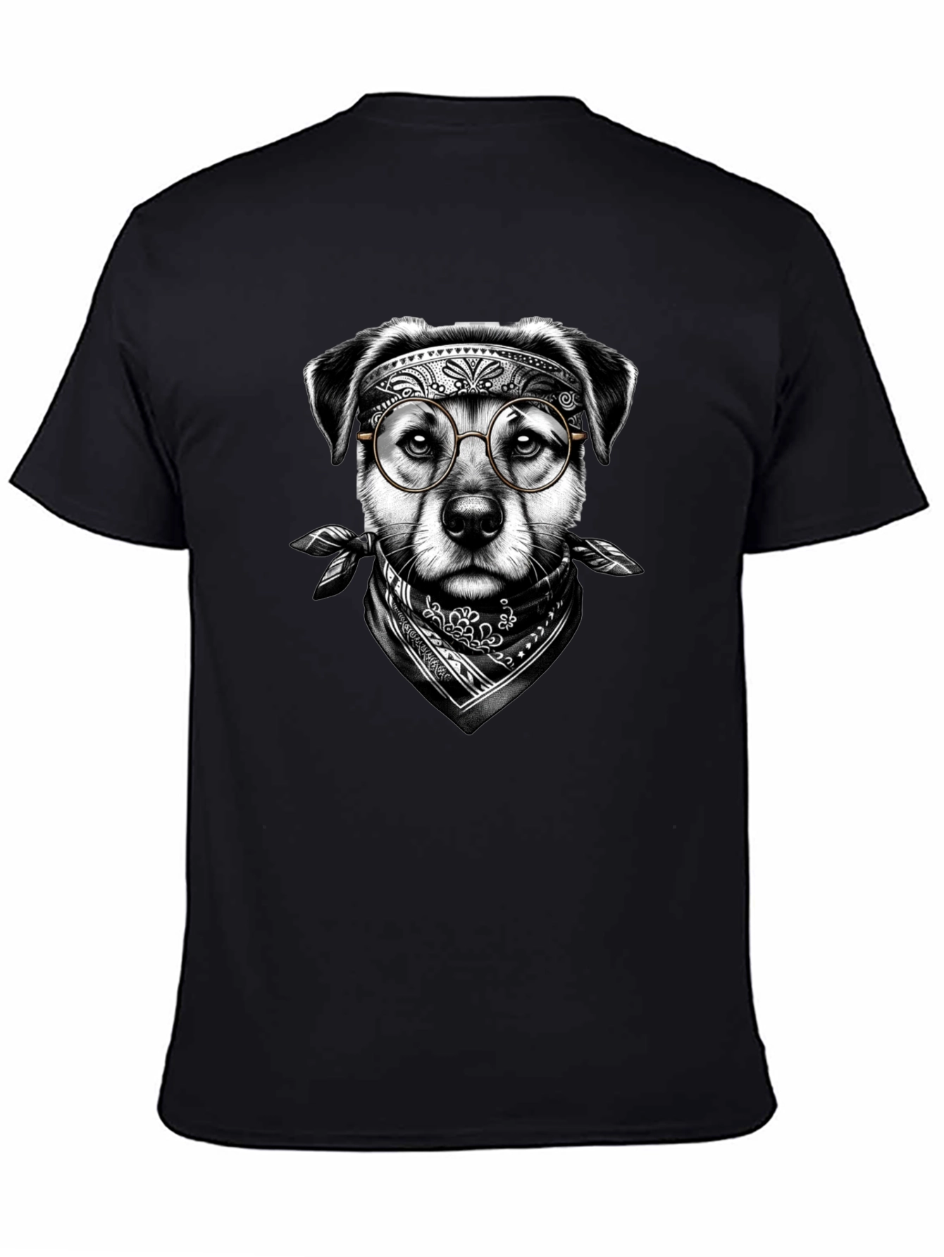 Cool Dog Graphic Tee - Unisex Black T-Shirt