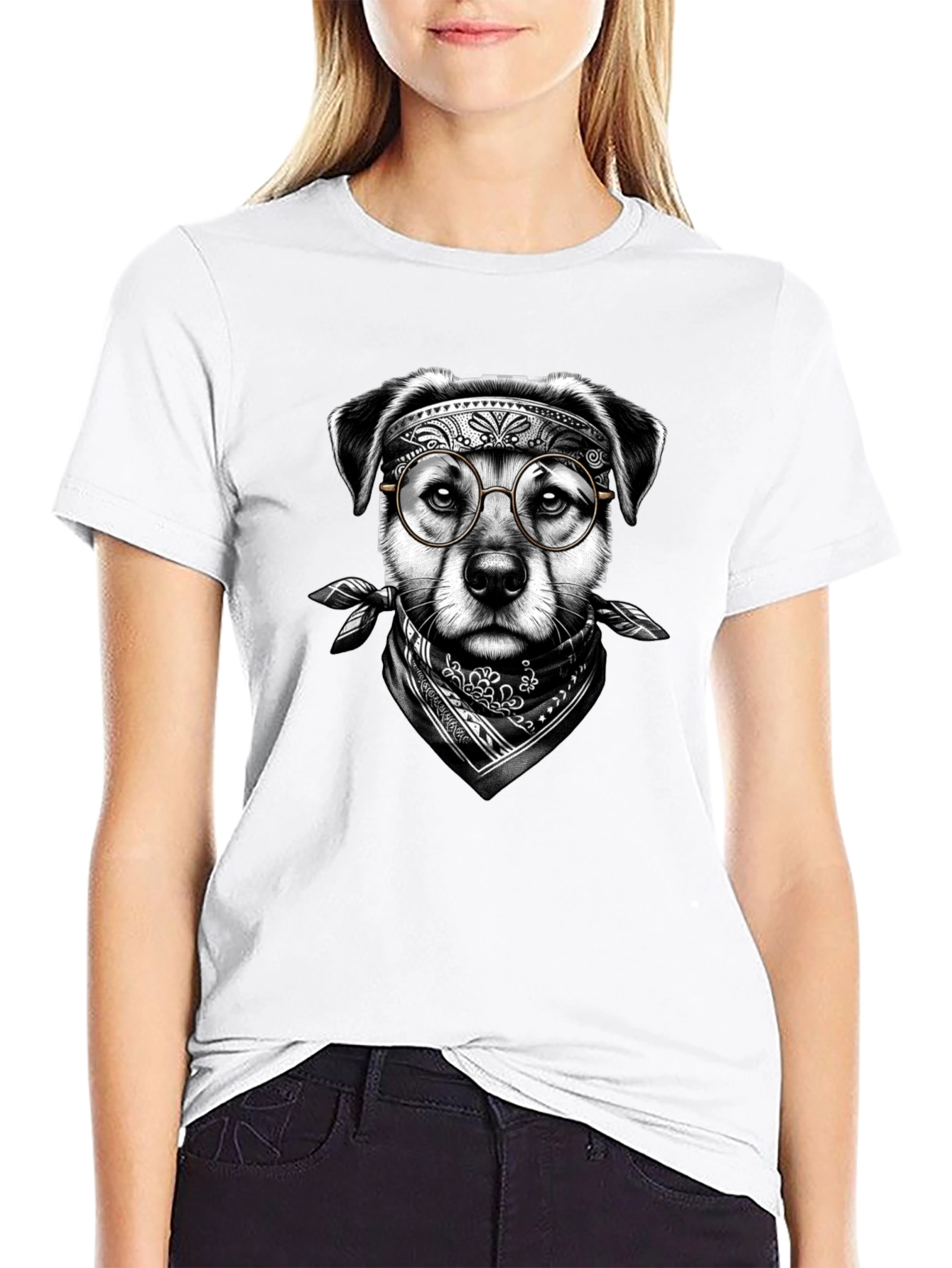 Cool Dog Graphic Tee - Unisex Black T-Shirt