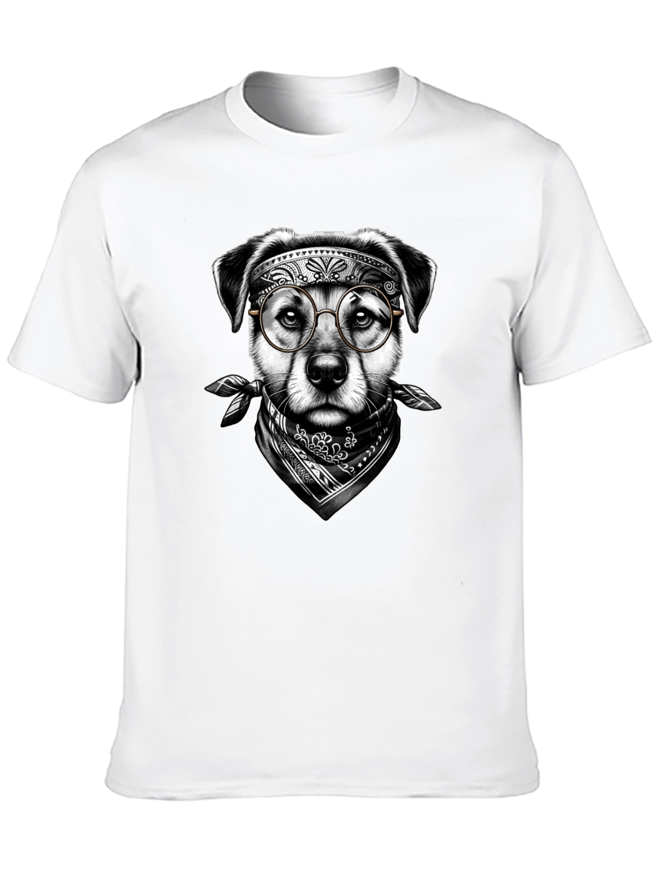 Cool Dog Graphic Tee - Unisex Black T-Shirt