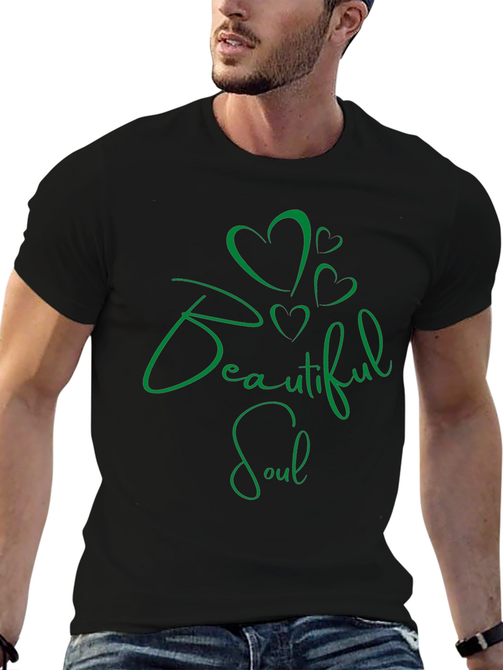 Beautiful Soul Graphic Tee - Green Design
