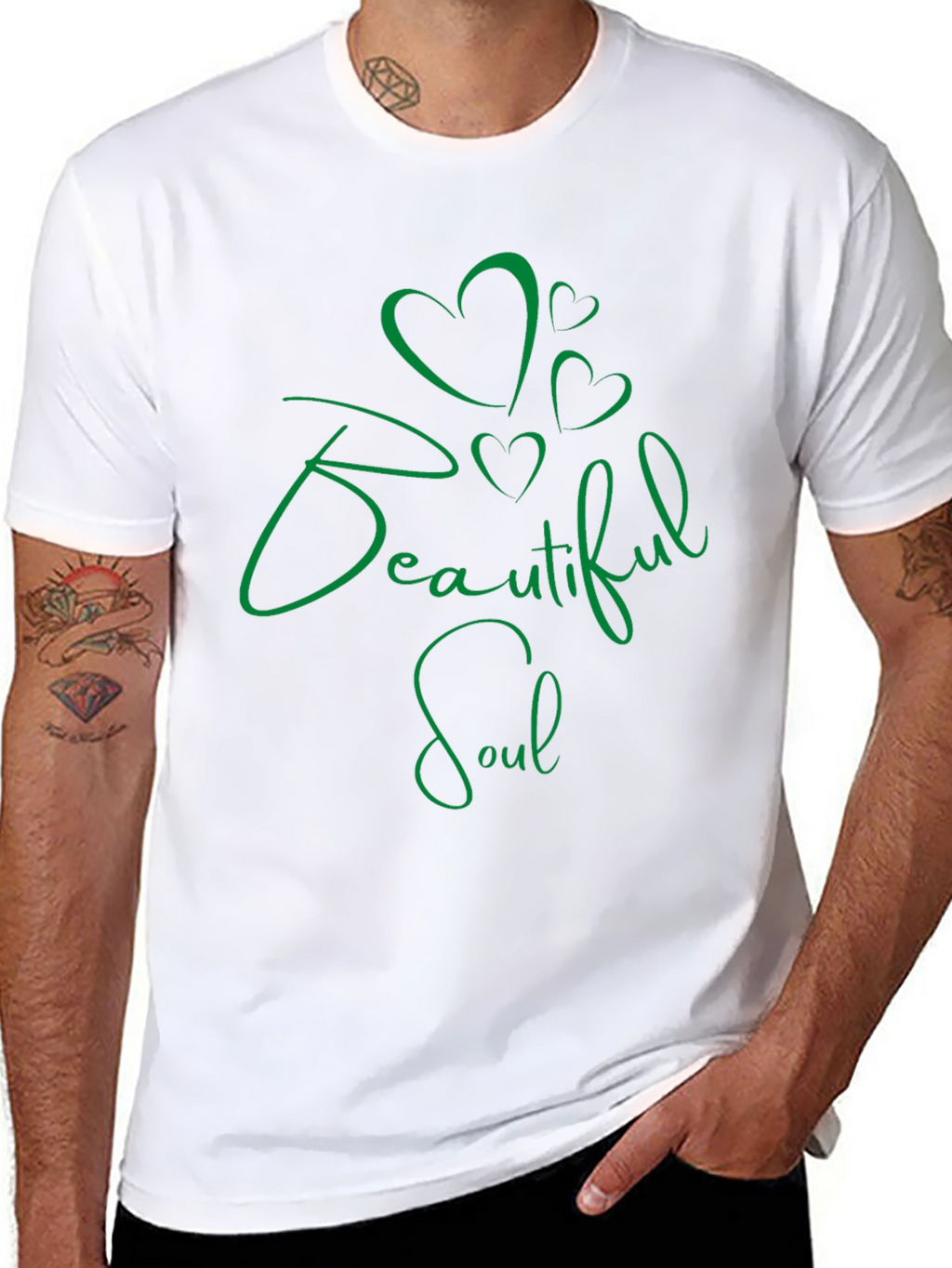 Beautiful Soul Graphic Tee - Green Design