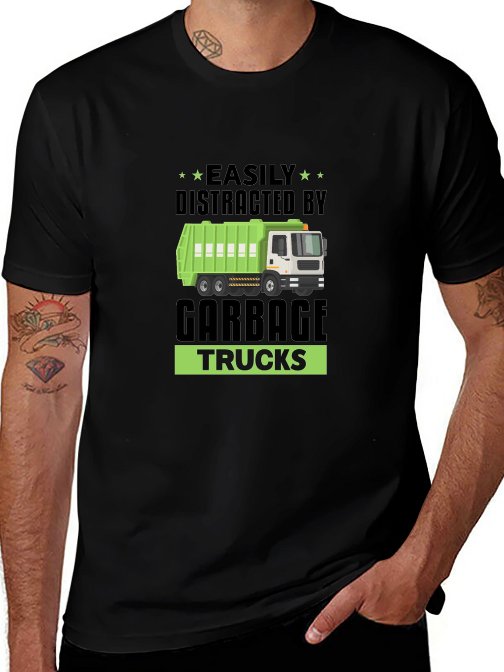 Easily Distracted By Garbage Trucks T-Shirt