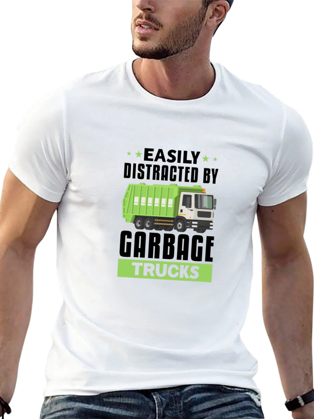 Easily Distracted By Garbage Trucks T-Shirt
