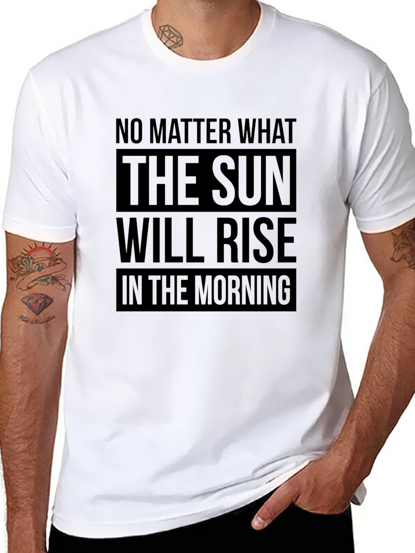 Inspirational Sun Will Rise Graphic T-Shirt