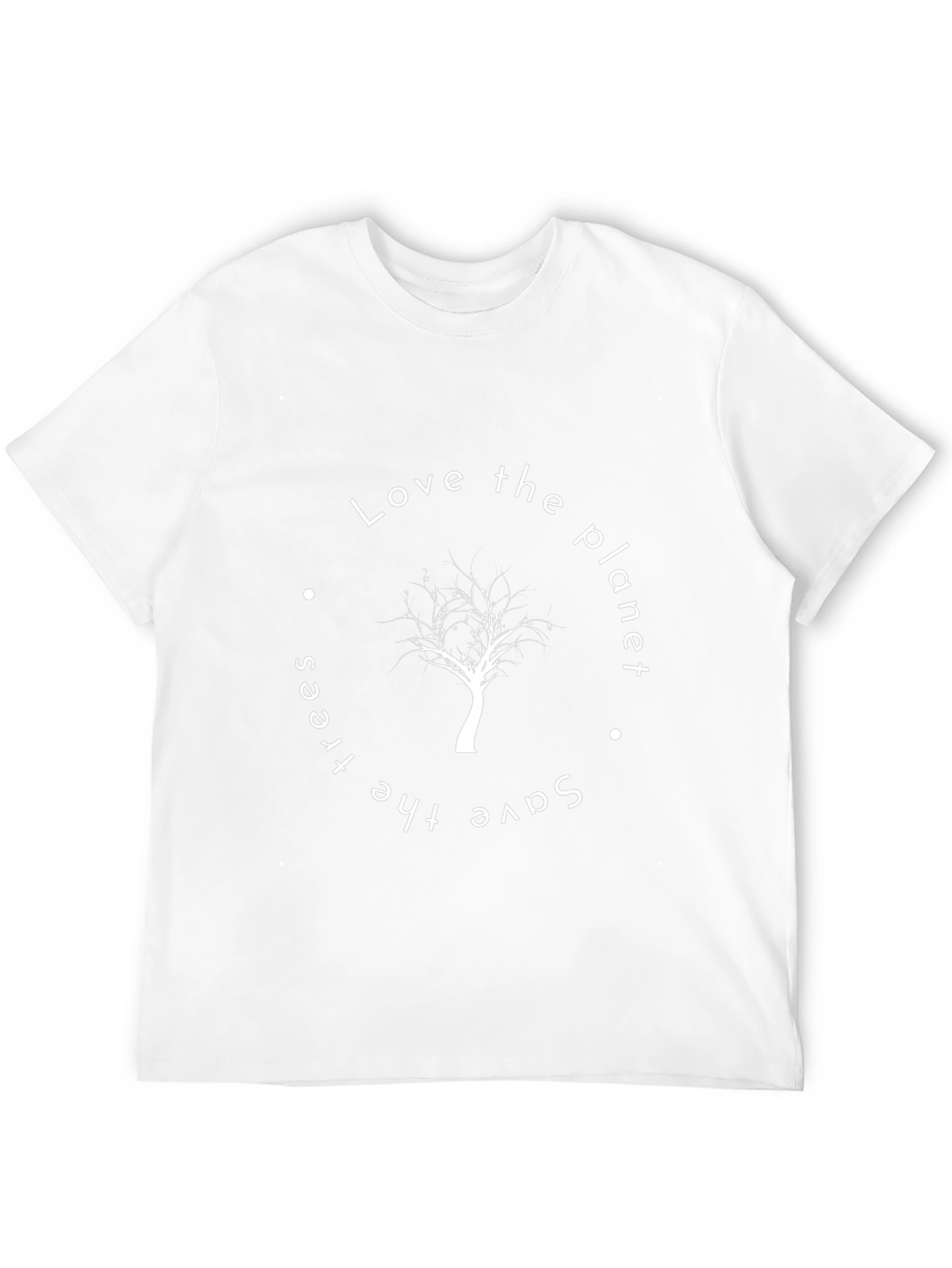 Eco-Friendly Tree Graphic Black T-Shirt