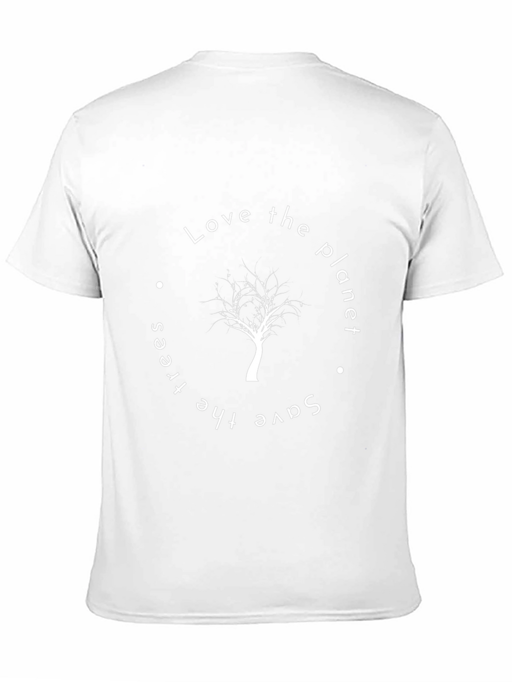 Eco-Friendly Tree Graphic Black T-Shirt