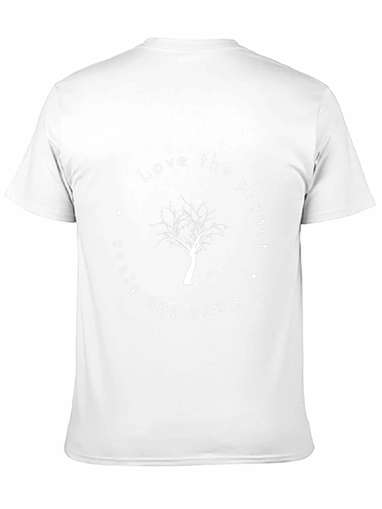 Eco-Friendly Tree Graphic Black T-Shirt