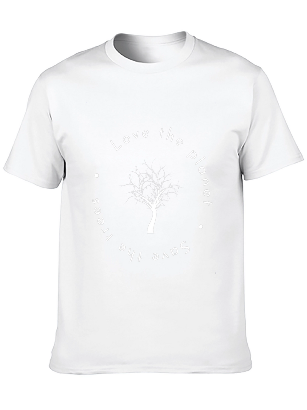 Eco-Friendly Tree Graphic Black T-Shirt