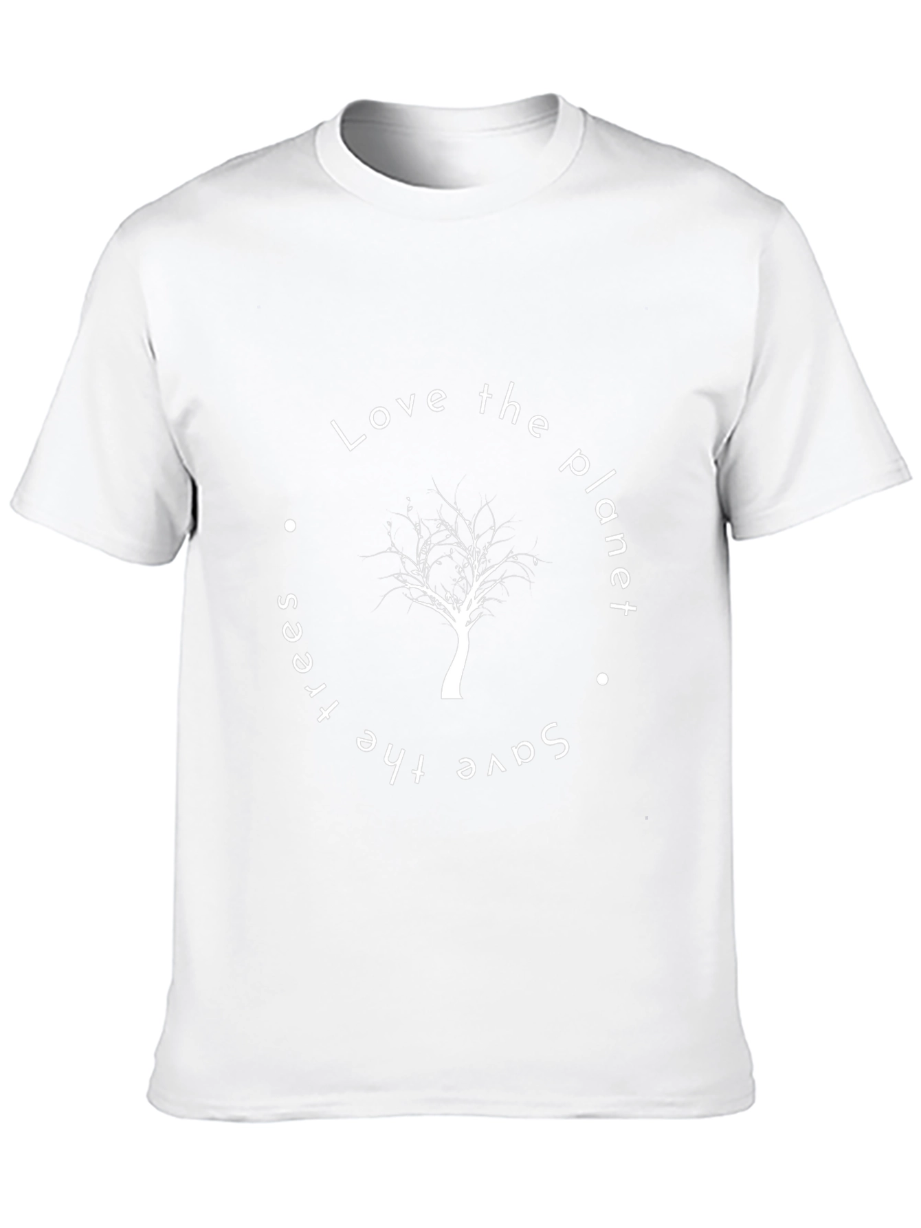 Eco-Friendly Tree Graphic Black T-Shirt