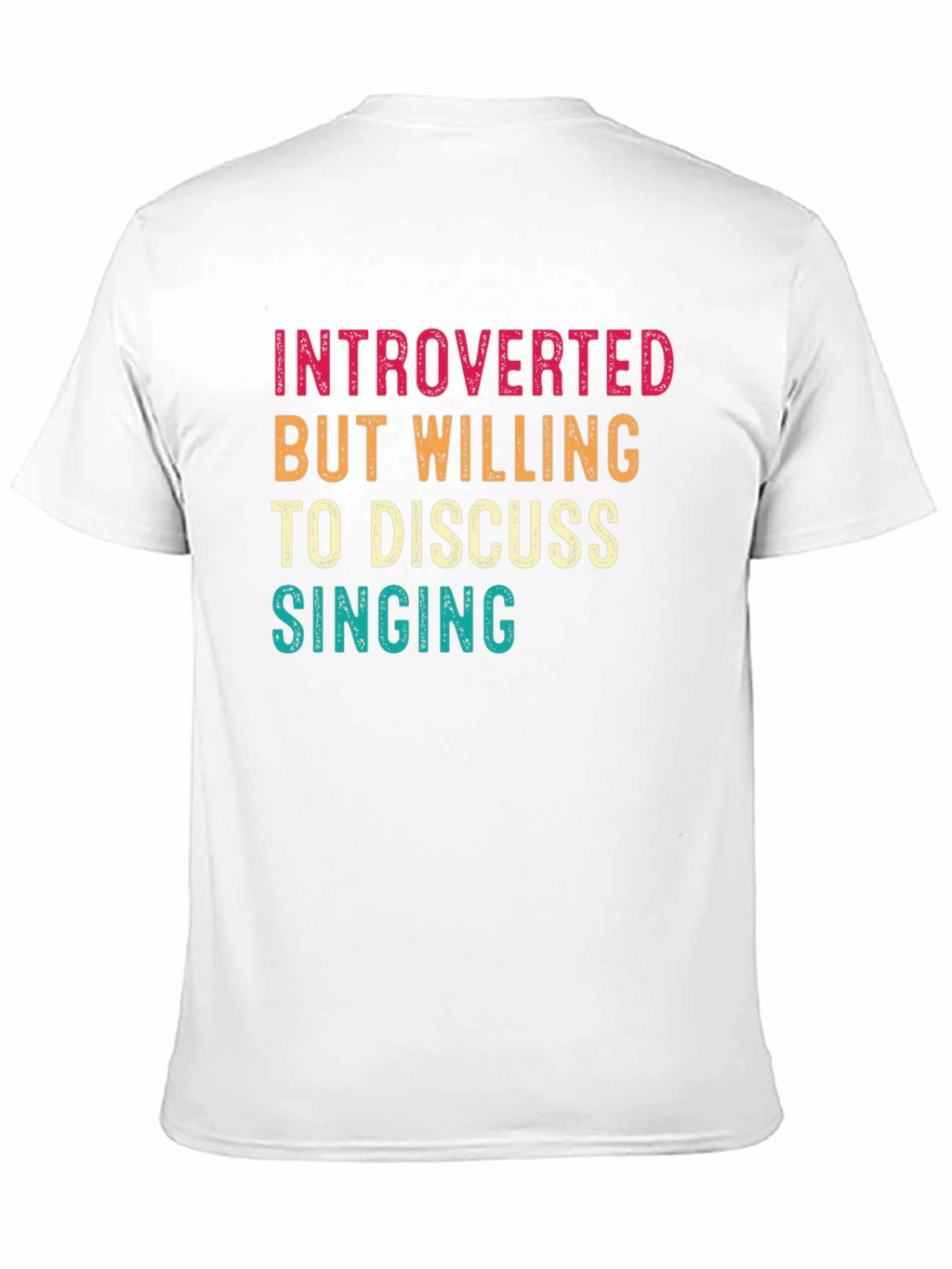 Introverted Singing Black Graphic Tee