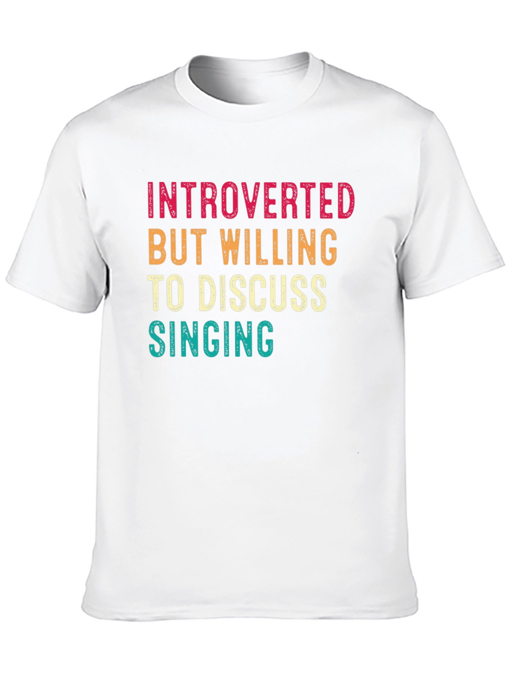 Introverted Singing Black Graphic Tee