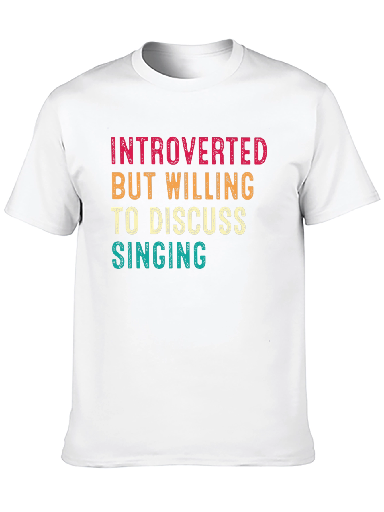 Introverted Singing Black Graphic Tee