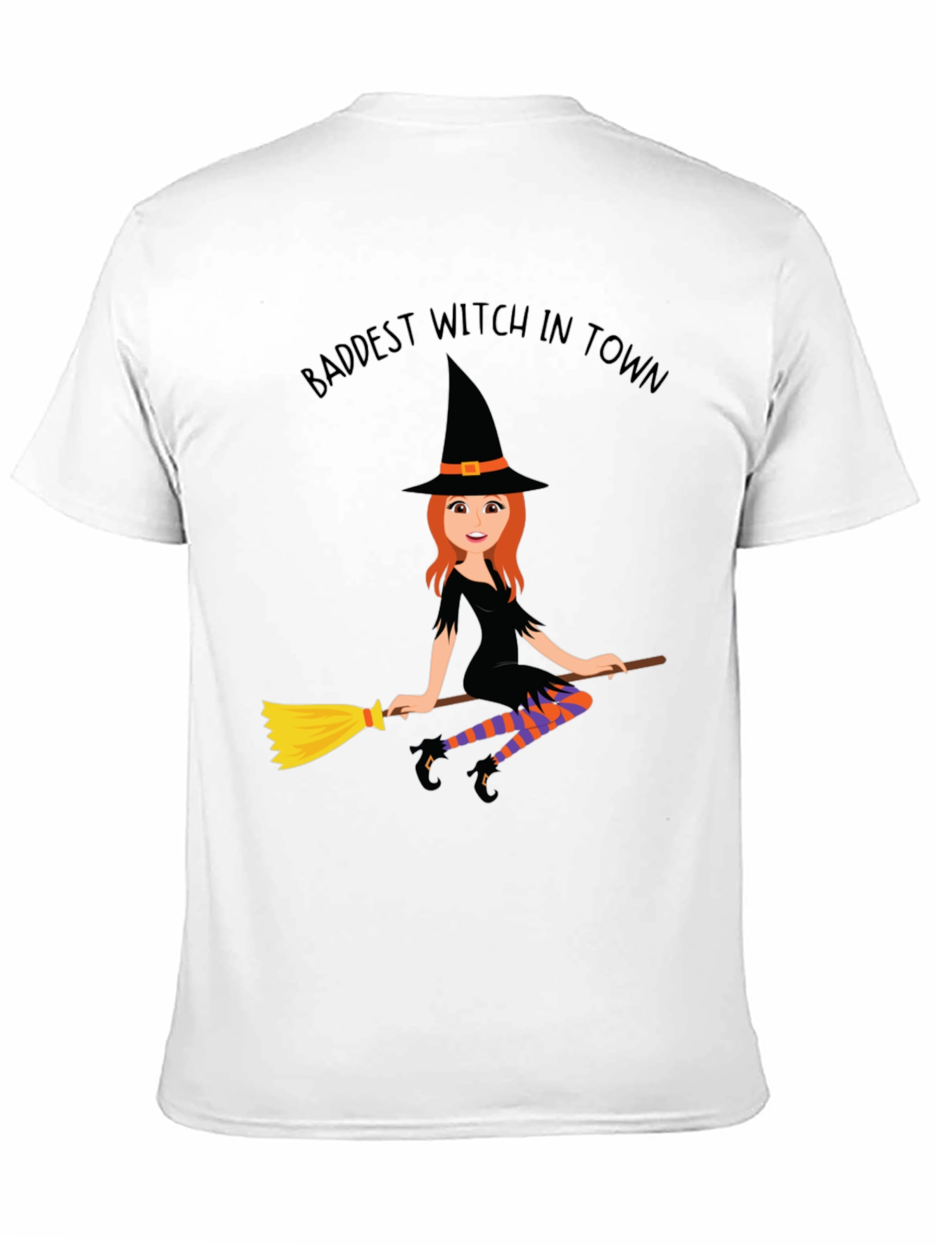 Baddest Witch in Town T-Shirt - Halloween Costume Tee