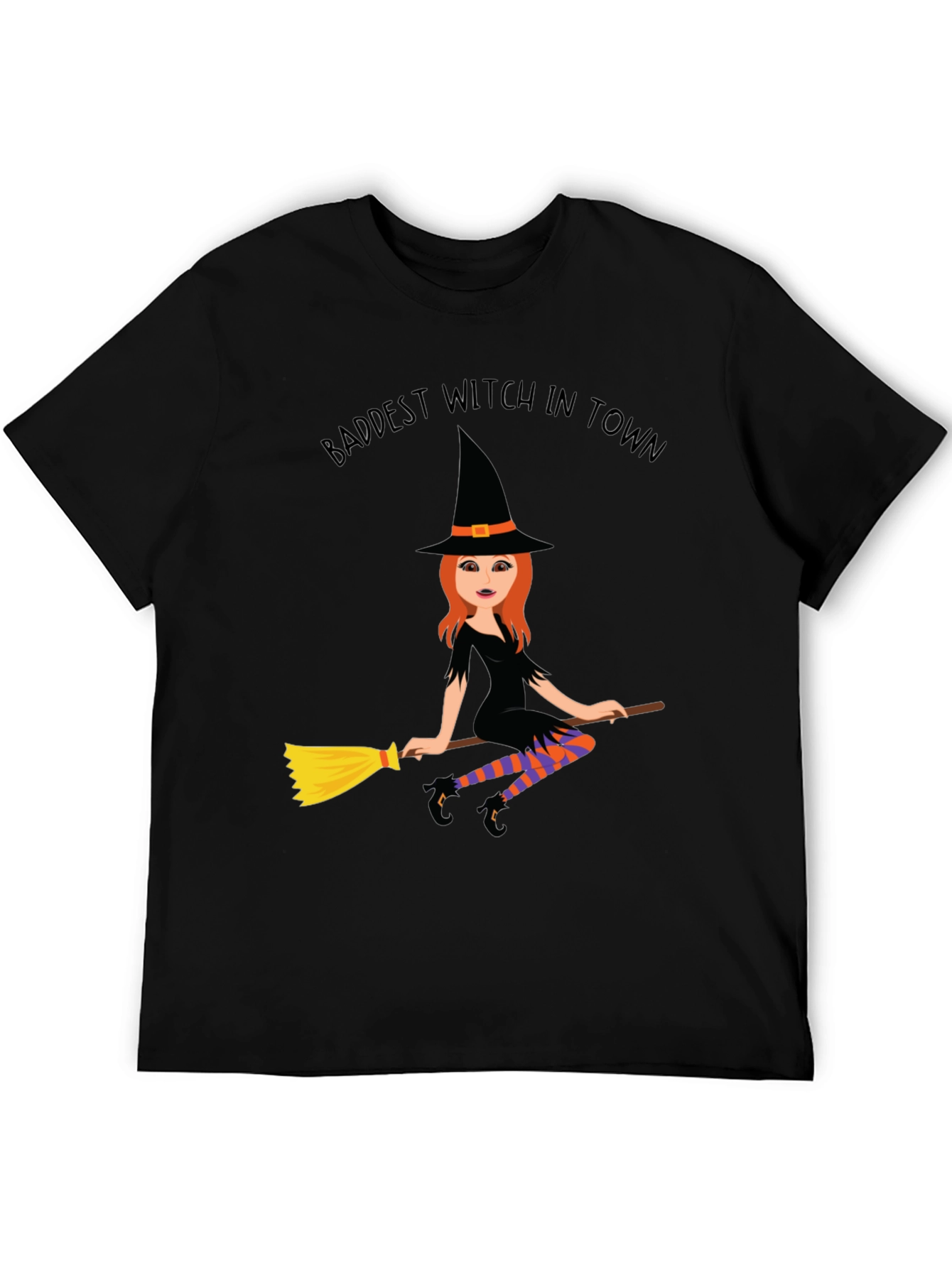 Baddest Witch in Town T-Shirt - Halloween Costume Tee