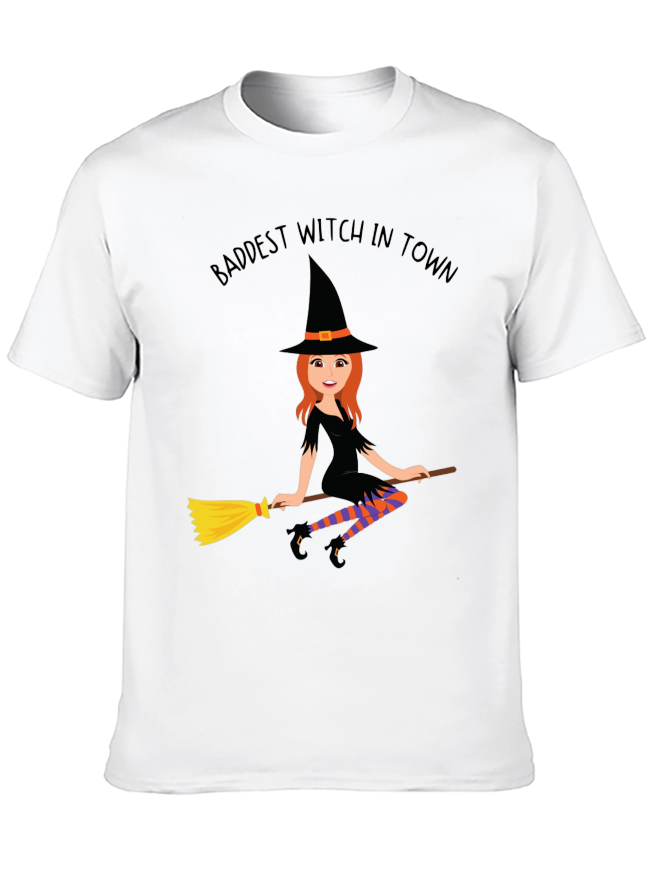 Baddest Witch in Town T-Shirt - Halloween Costume Tee