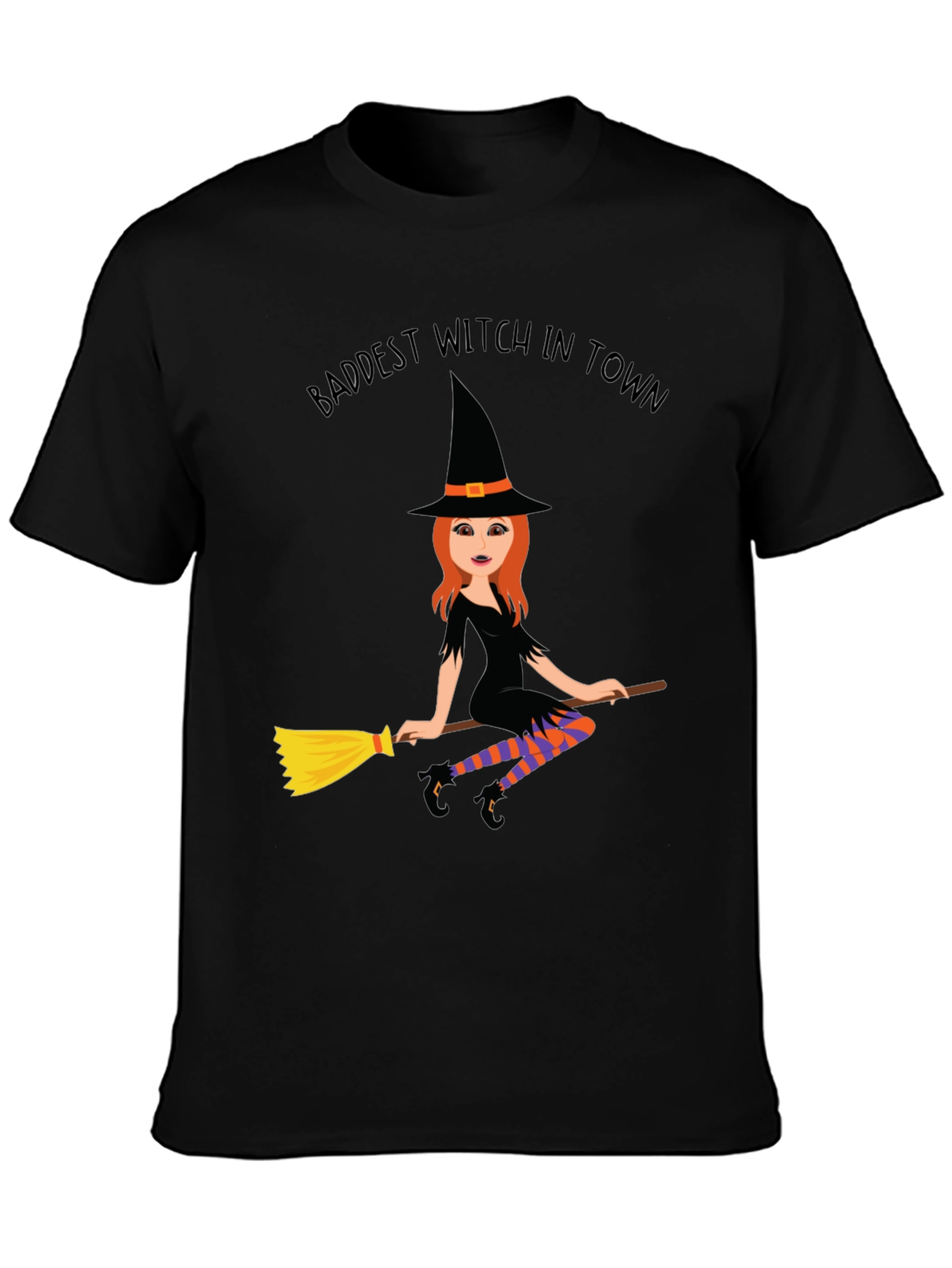 Baddest Witch in Town T-Shirt - Halloween Costume Tee
