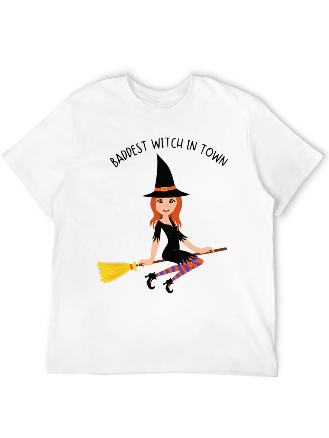 Baddest Witch in Town T-Shirt - Halloween Costume Tee