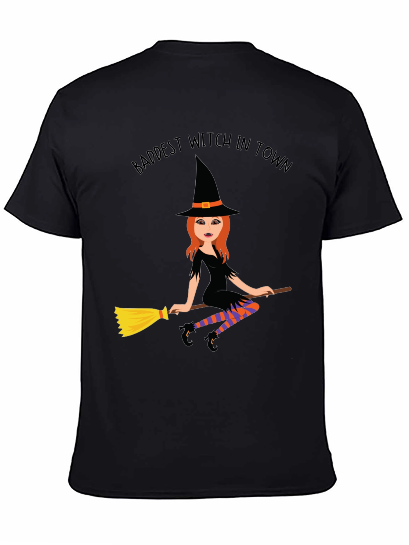 Baddest Witch in Town T-Shirt - Halloween Costume Tee