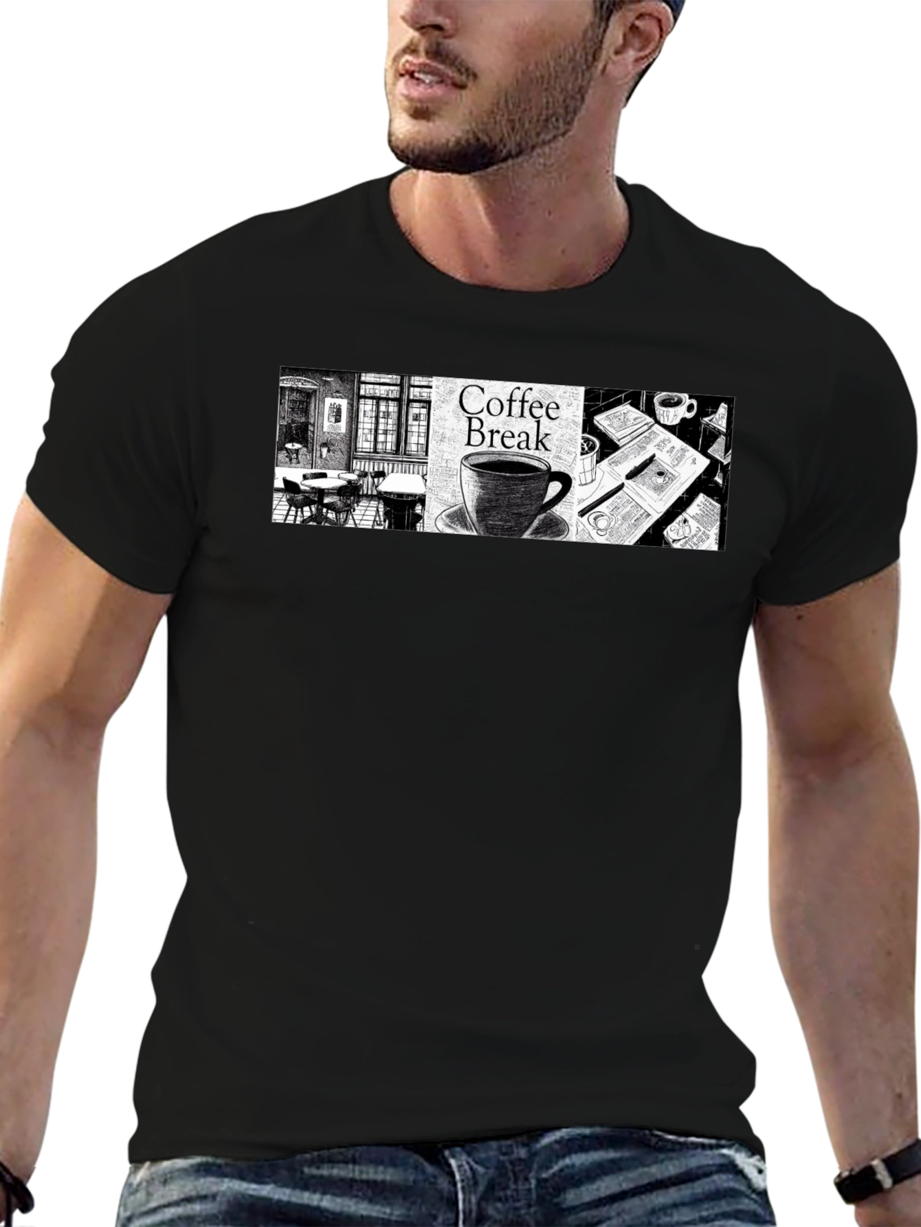 Coffee Break Graphic T-Shirt - Relax & Enjoy!