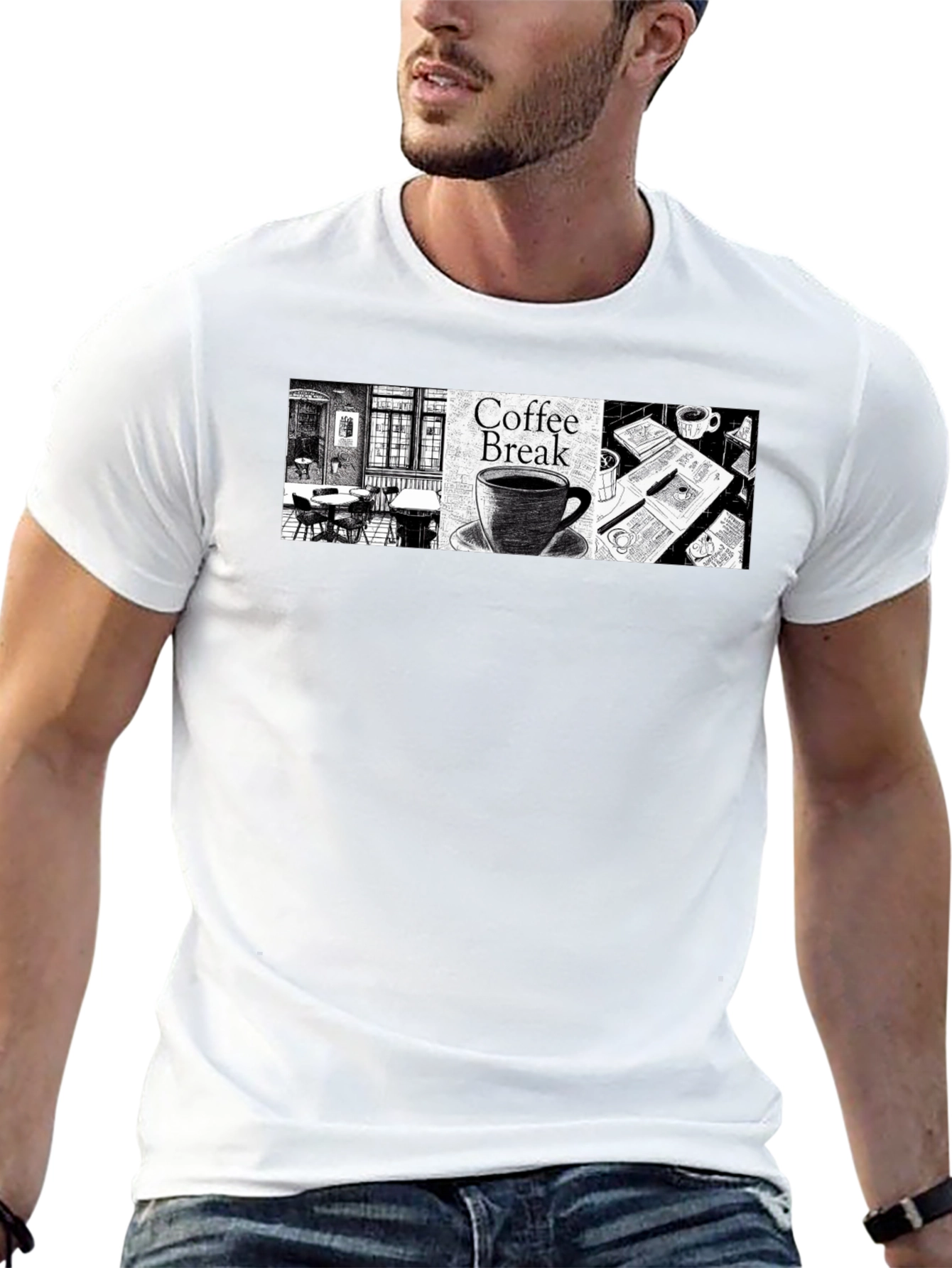 Coffee Break Graphic T-Shirt - Relax & Enjoy!