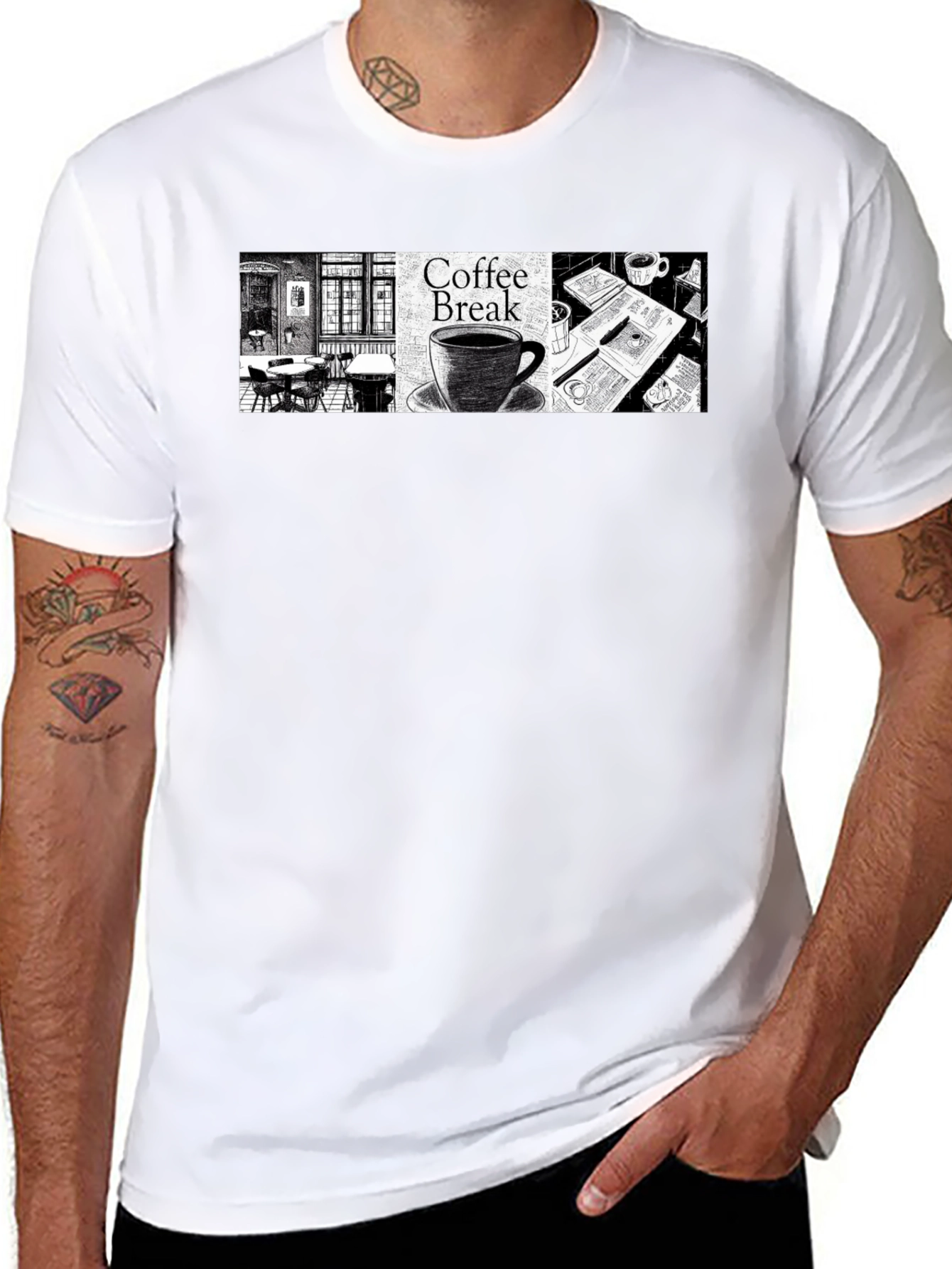 Coffee Break Graphic T-Shirt - Relax & Enjoy!
