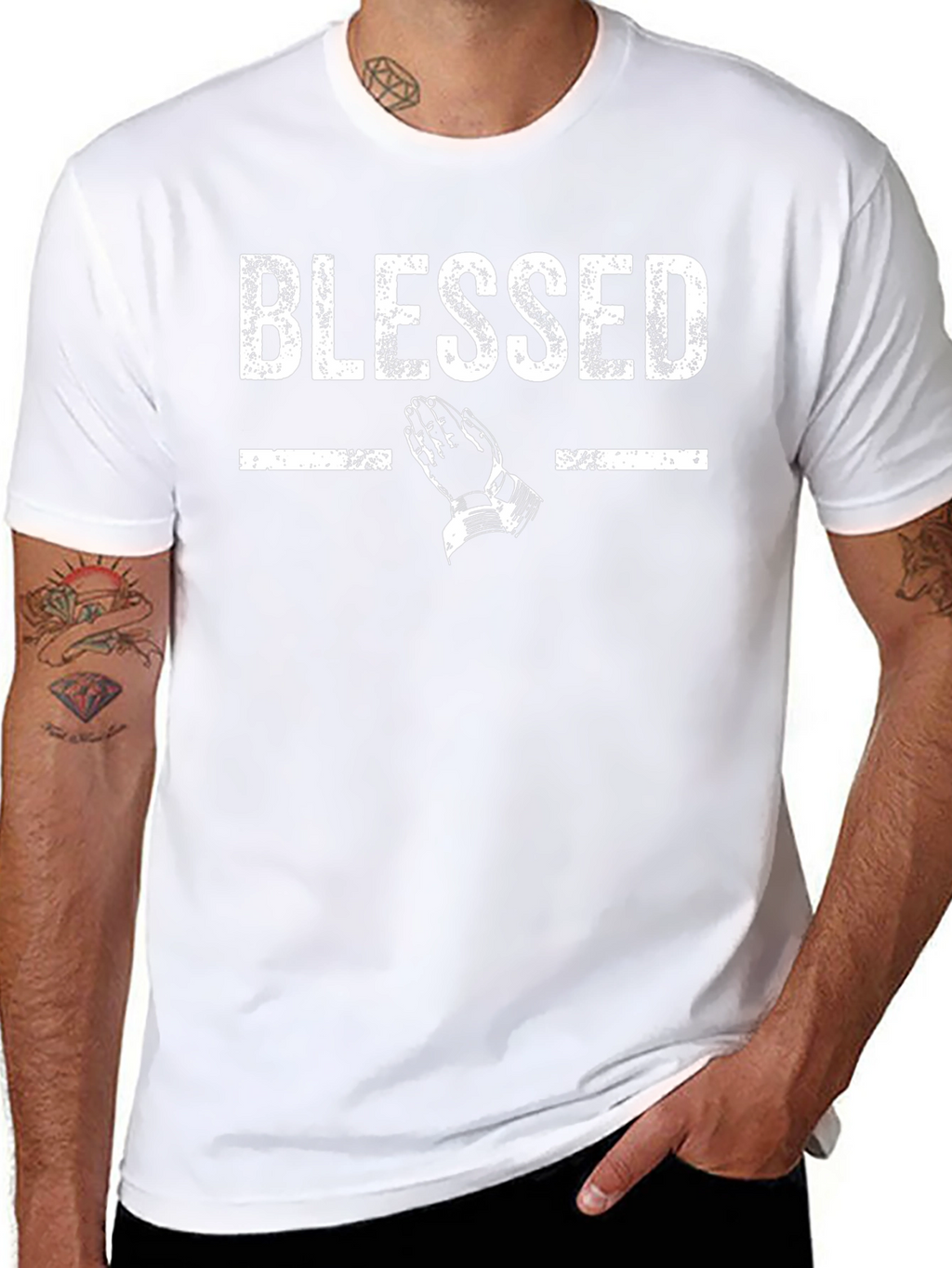 Blessed Graphic Tee - Stylish Religious T-Shirt