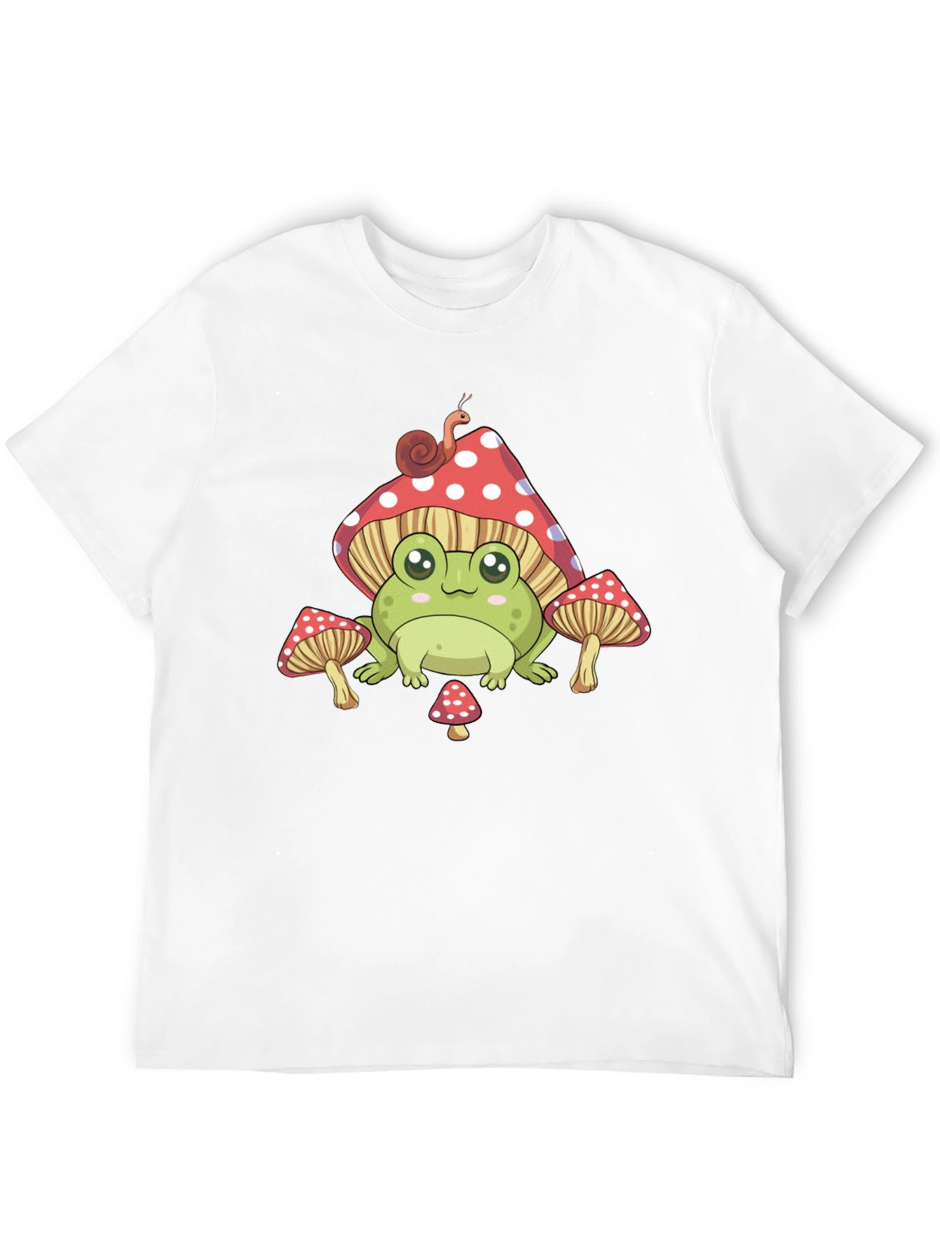 Cute Frog & Mushroom Graphic Tee