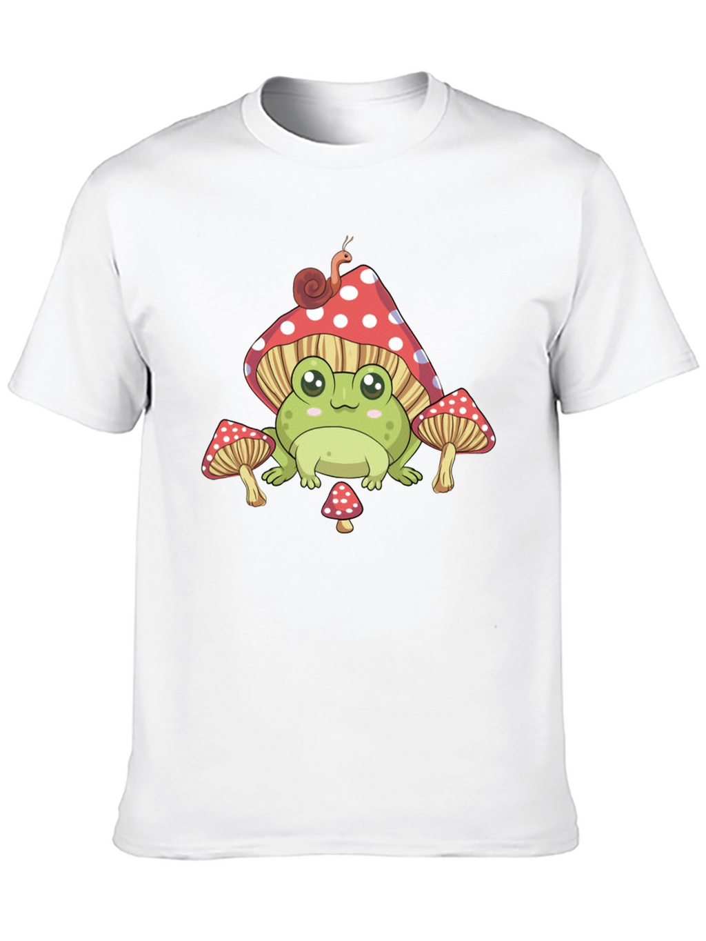 Cute Frog & Mushroom Graphic Tee