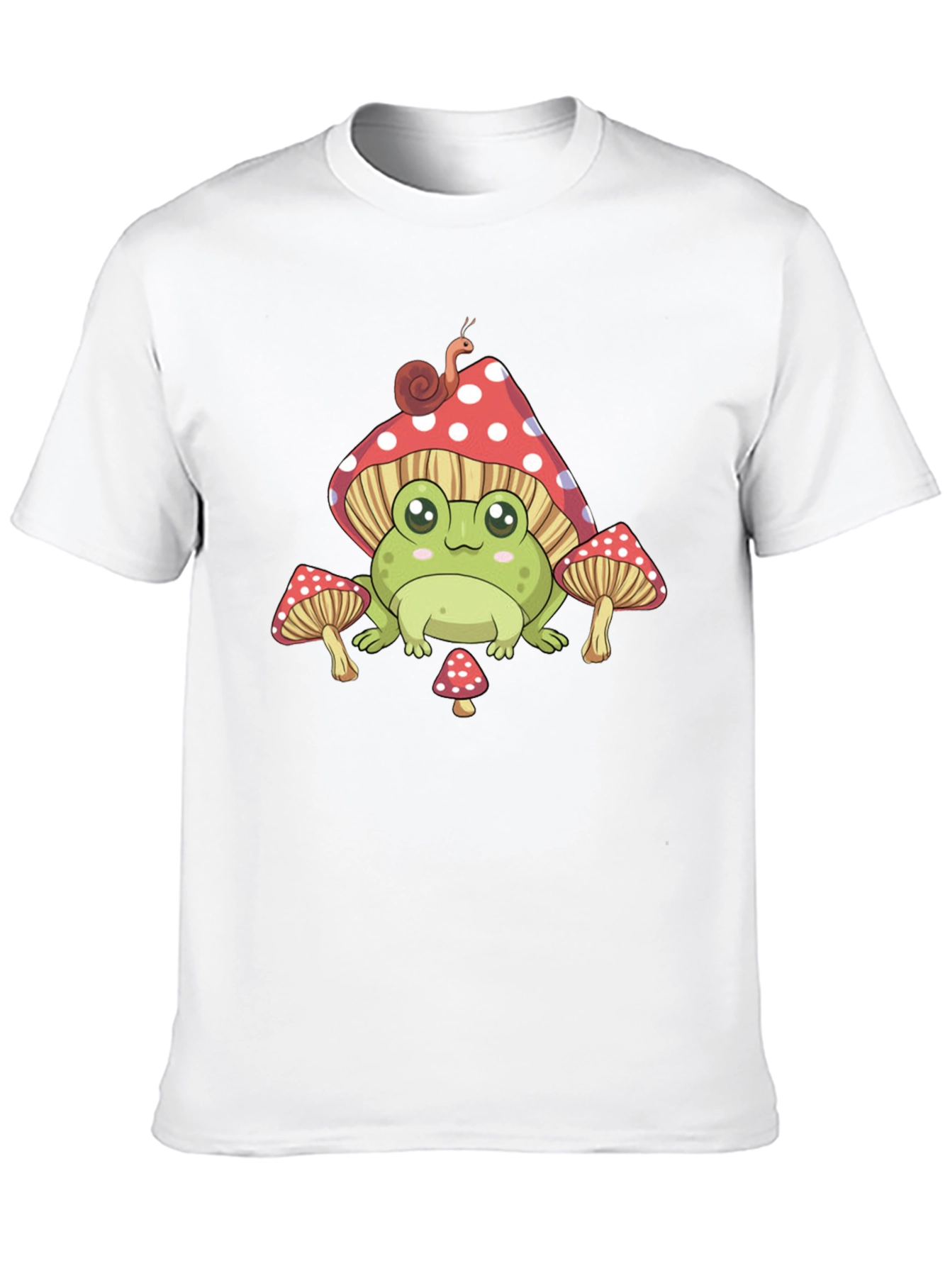 Cute Frog & Mushroom Graphic Tee