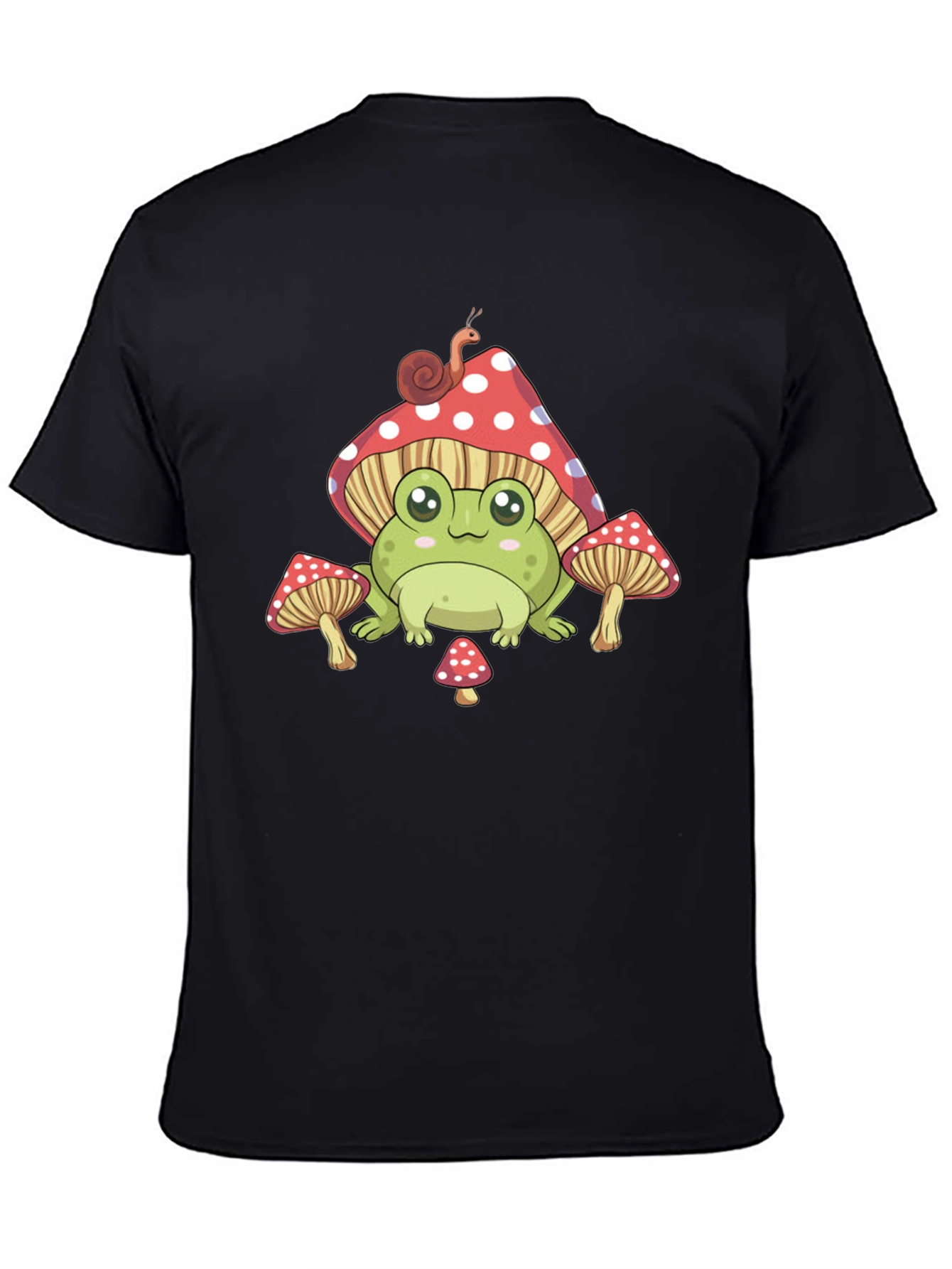 Cute Frog & Mushroom Graphic Tee