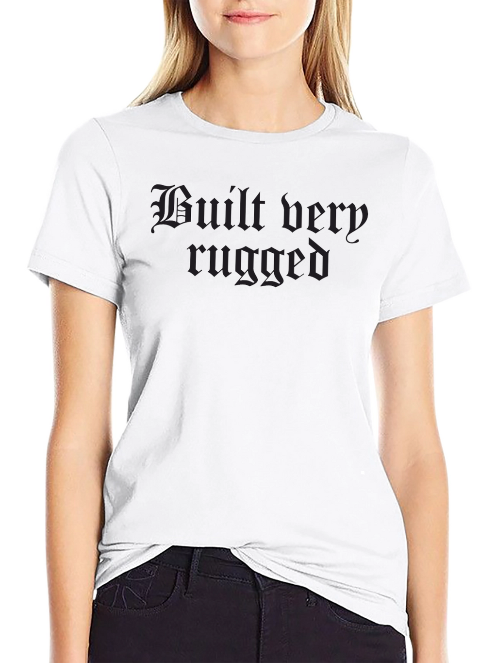 Built Very Rugged Black T-Shirt