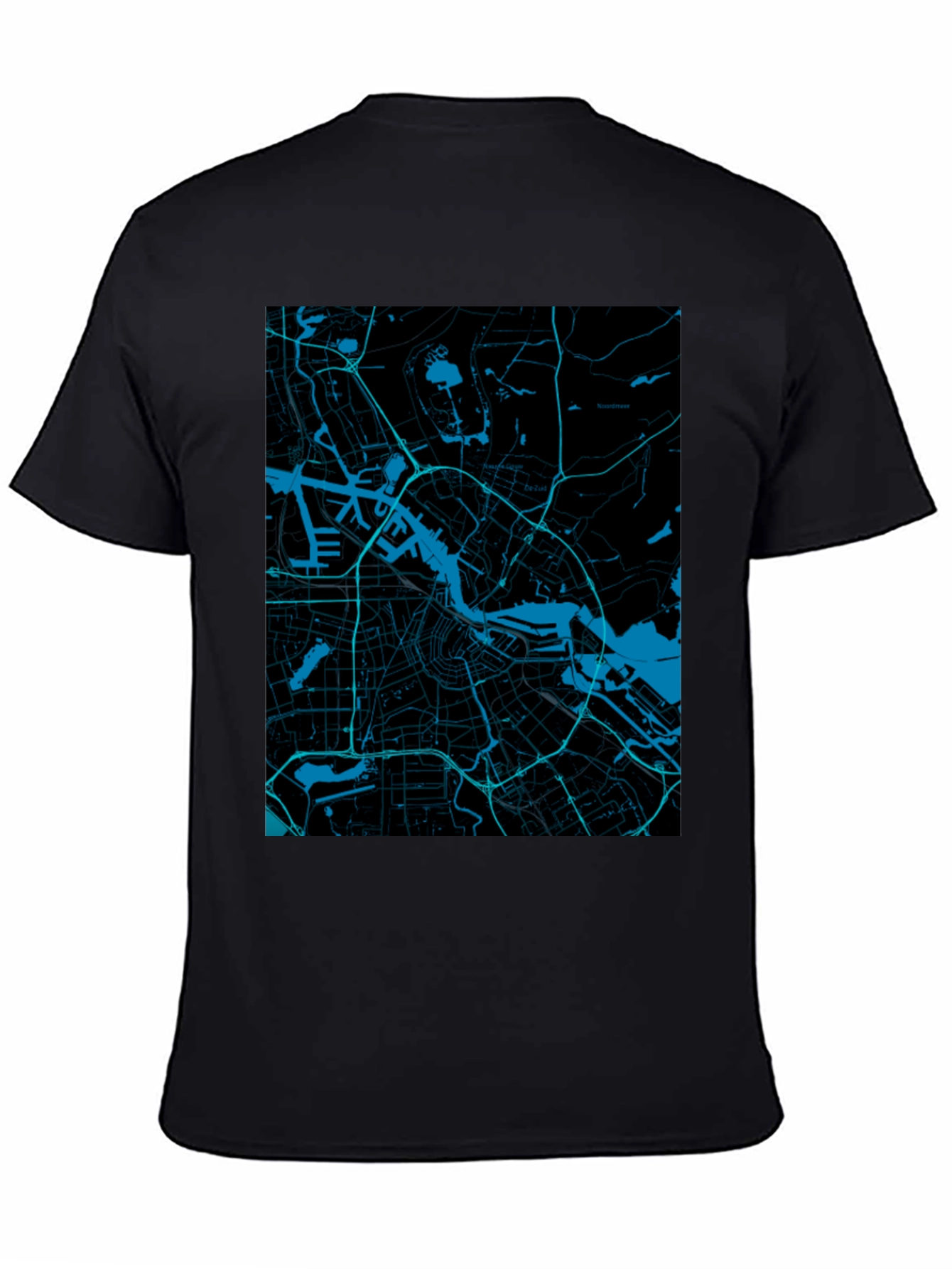 Urban Map Graphic Tee - Cityscape Print T-Shirt