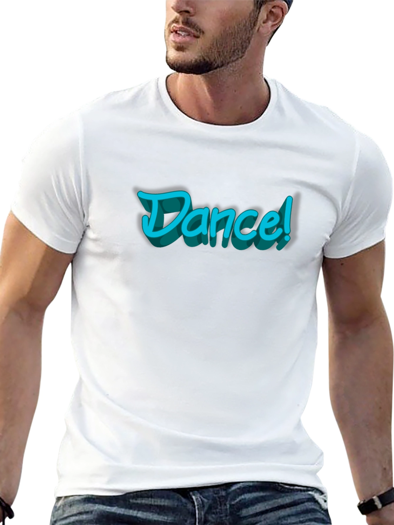 Dance Graphic T-Shirt - Stylish Black Cotton Tee