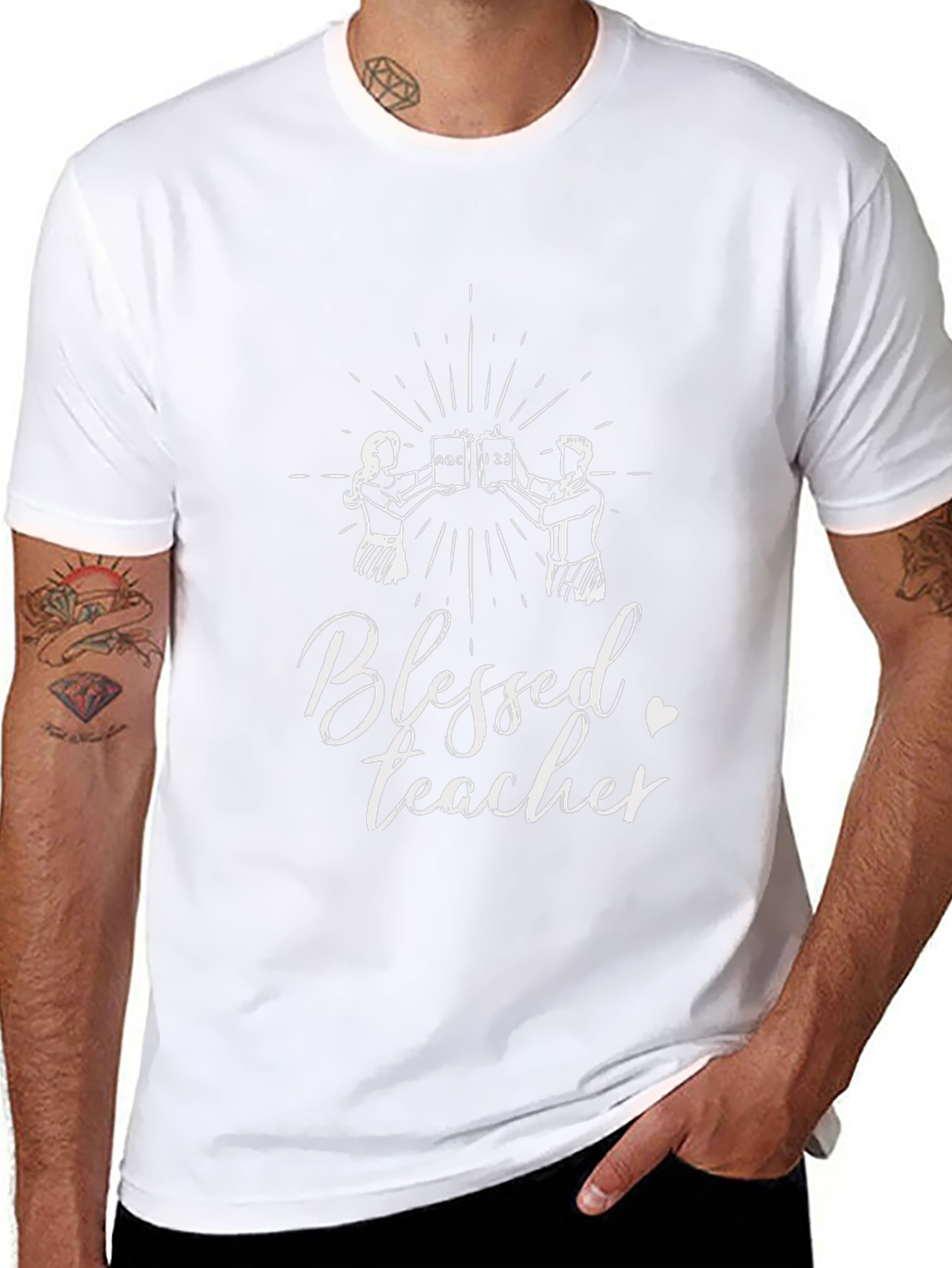 Blessed Teacher Graphic T-Shirt Teacher Appreciation Tee