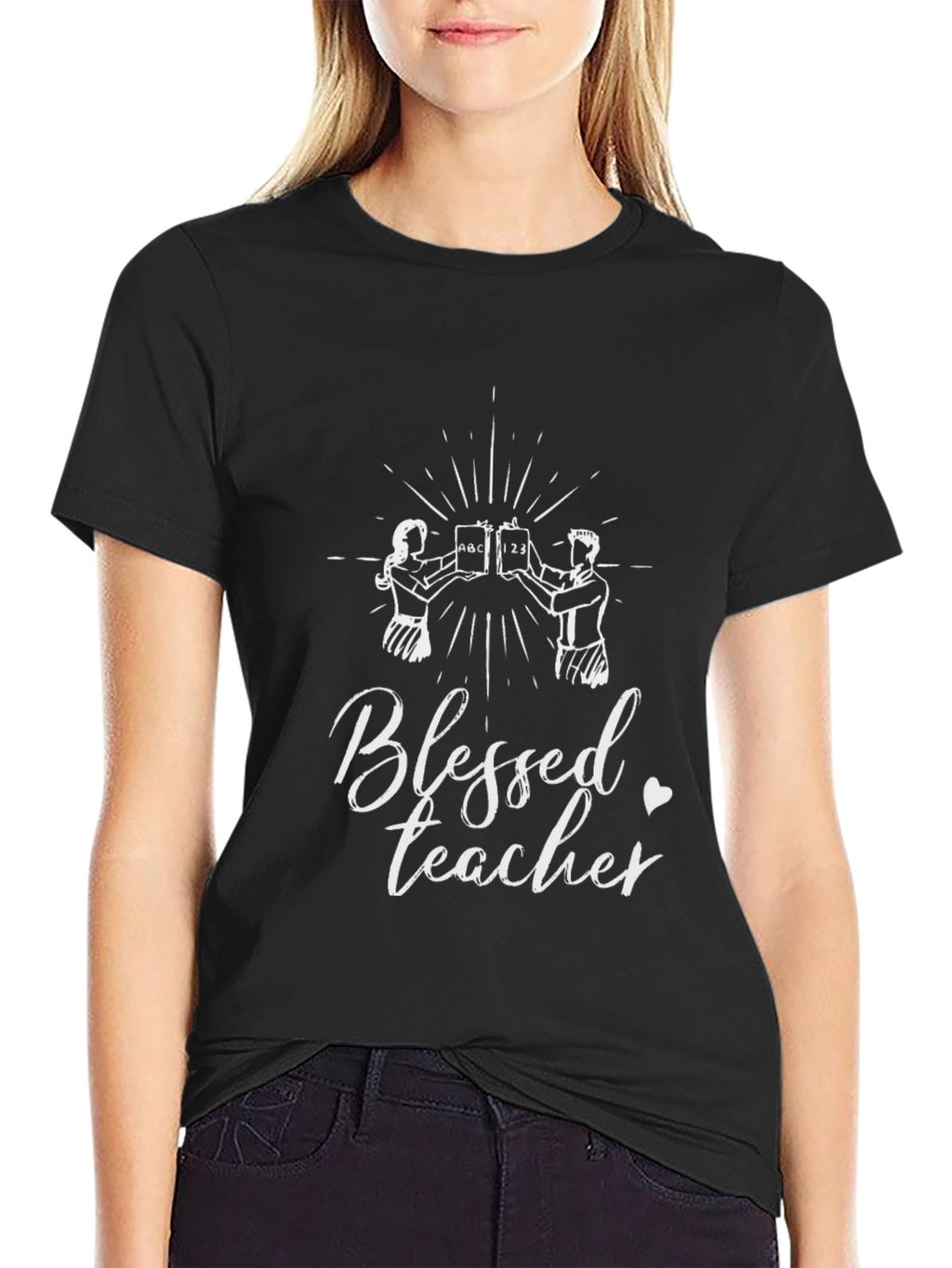 Blessed Teacher Graphic T-Shirt Teacher Appreciation Tee