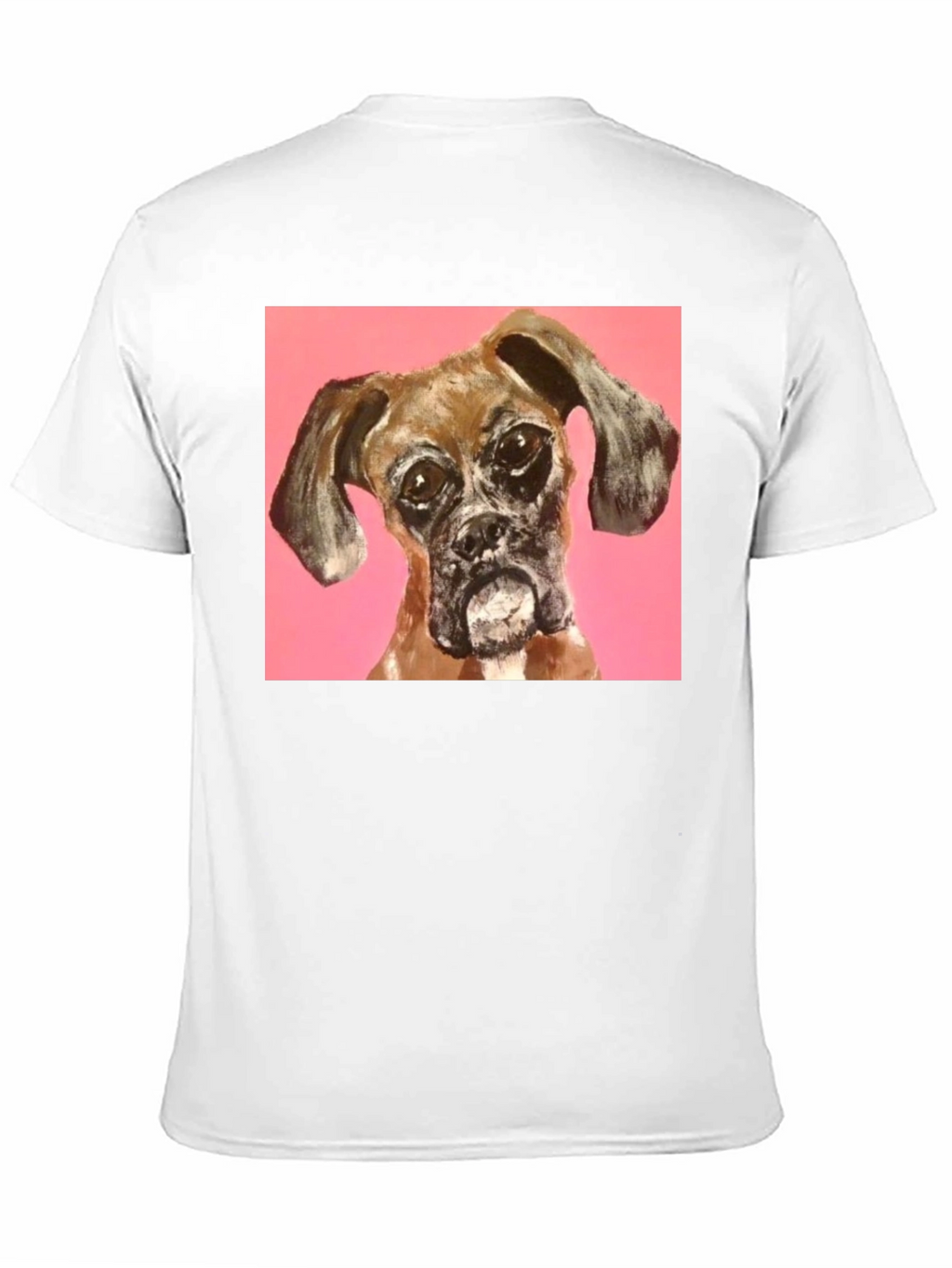 Boxer Dog Graphic Black T-Shirt