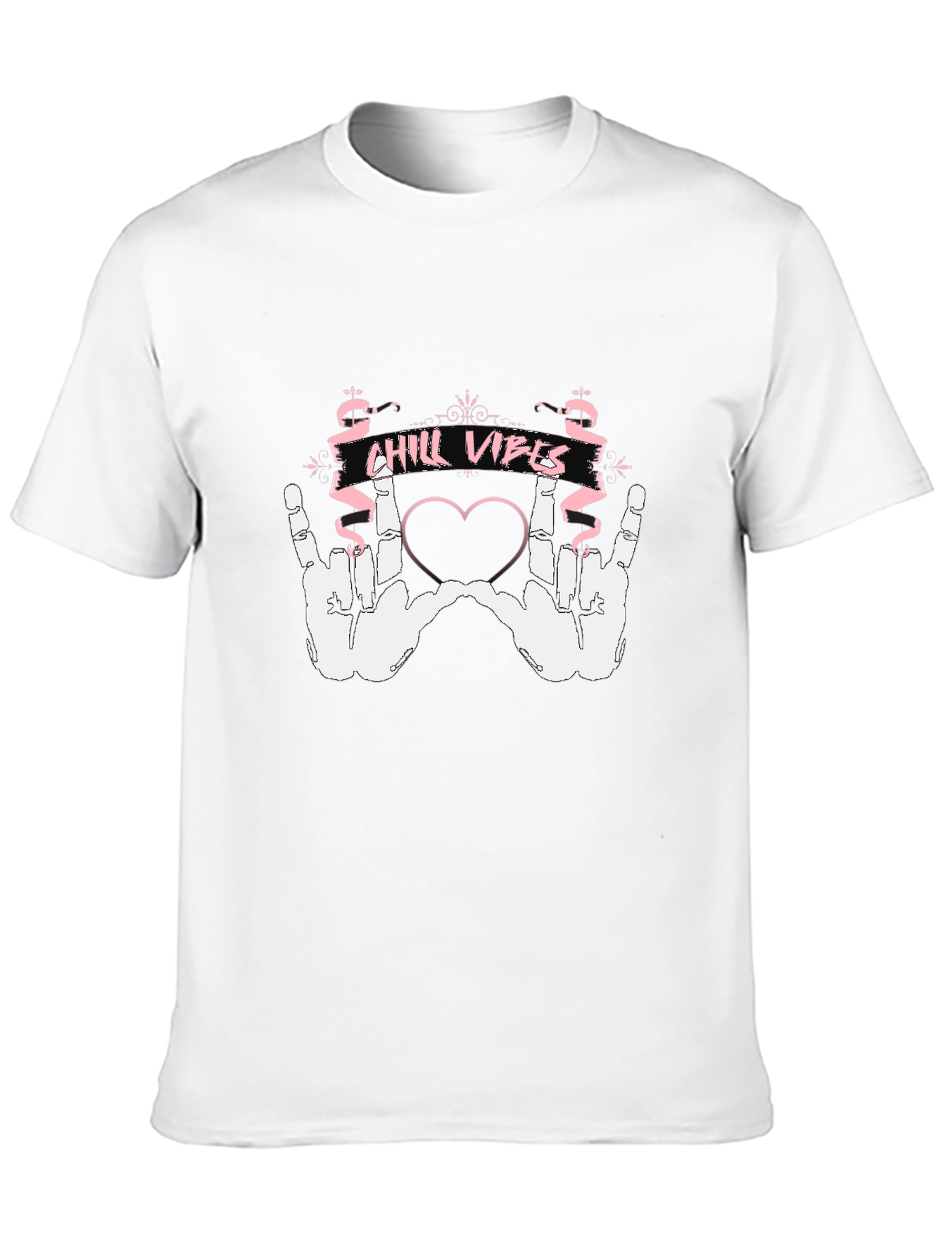 Chill Vibes Black Graphic T-Shirt