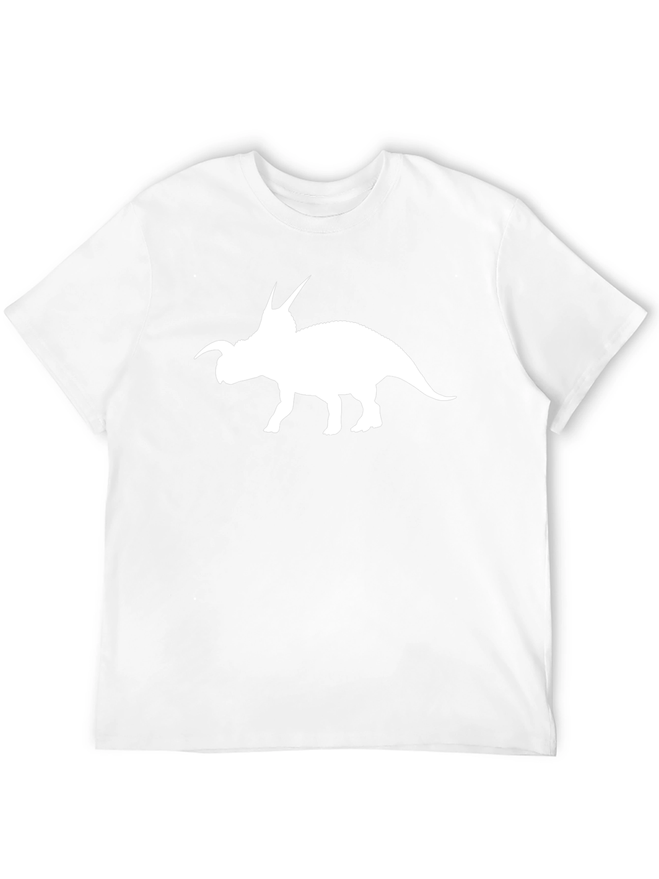 Dinosaur Graphic Tee - Black Triceratops T-Shirt