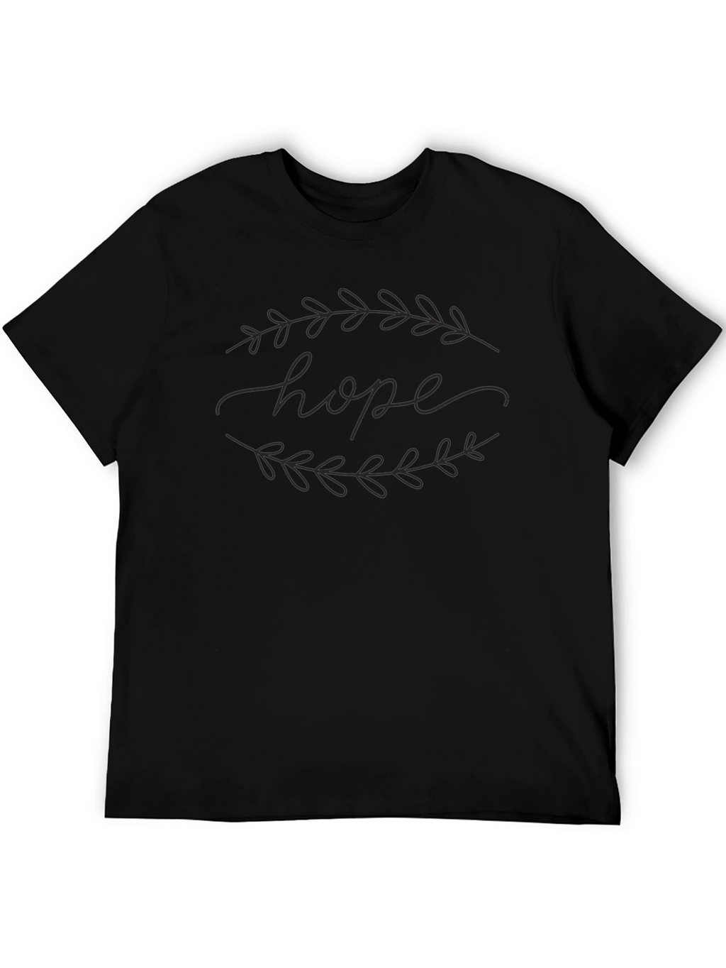 Hope Laurel Black Graphic T-Shirt