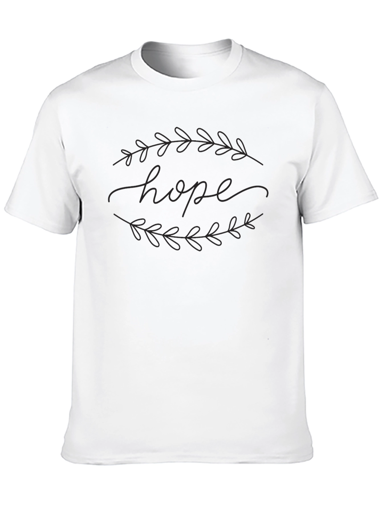 Hope Laurel Black Graphic T-Shirt