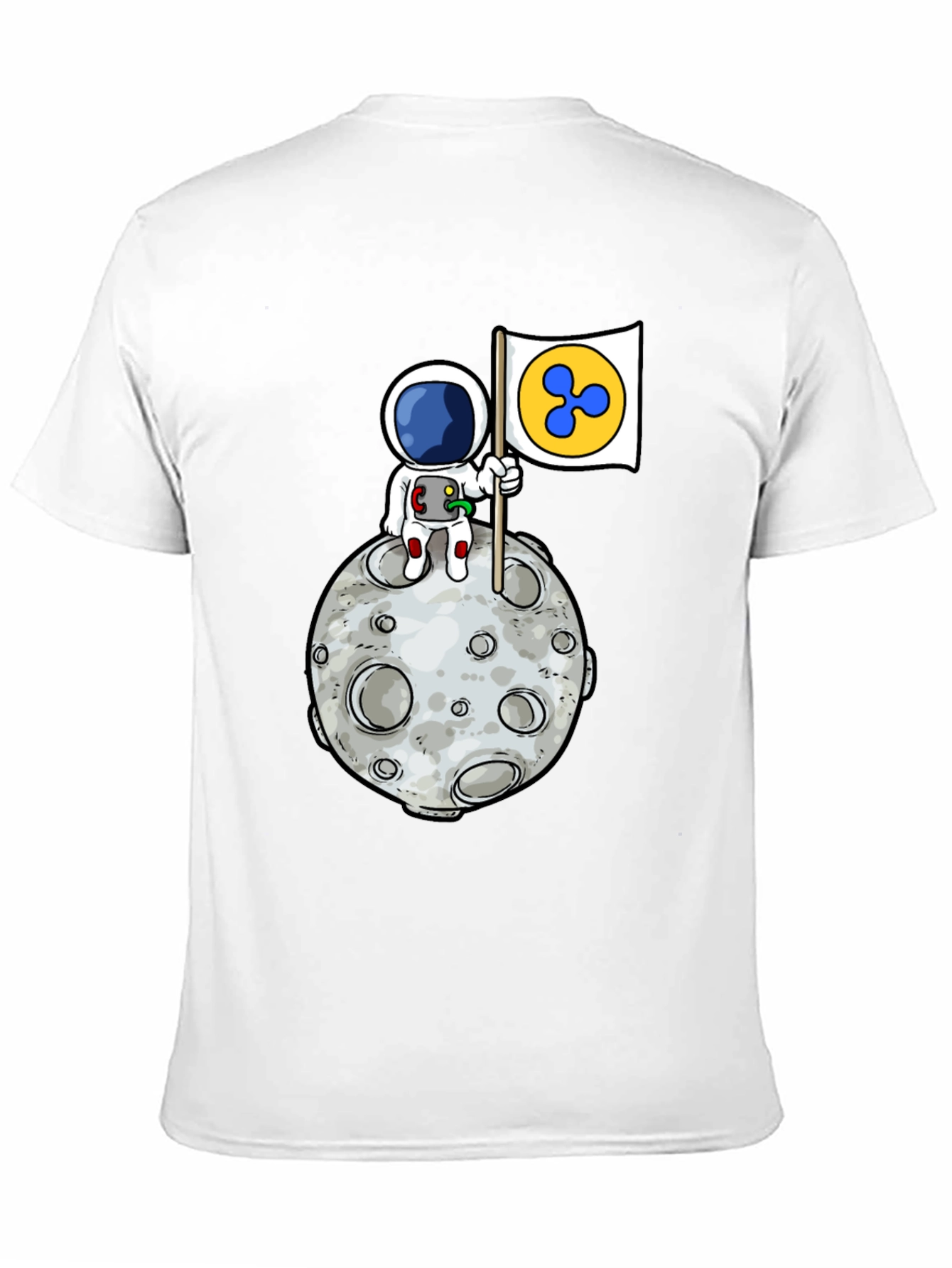 Astronaut Ripple XRP Moon T-Shirt