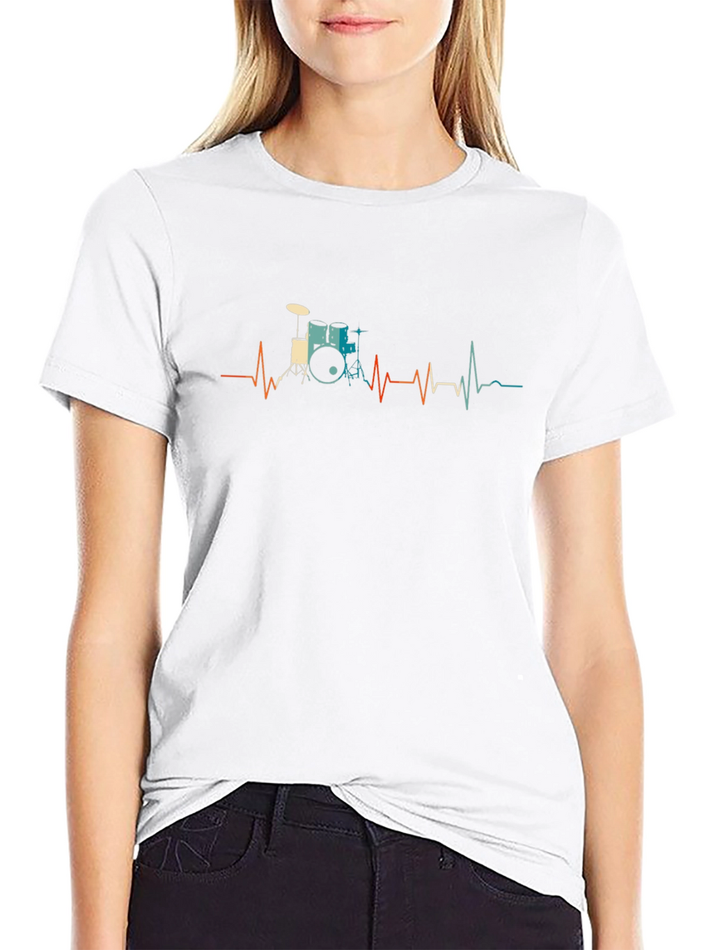 Drum Heartbeat T-Shirt - Musician Tee