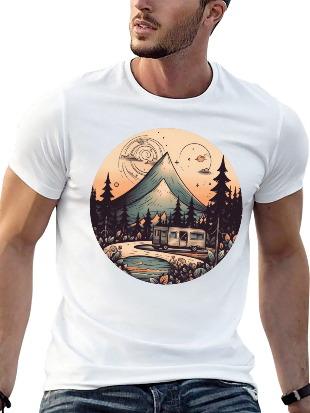Camping Adventure Graphic Tee
