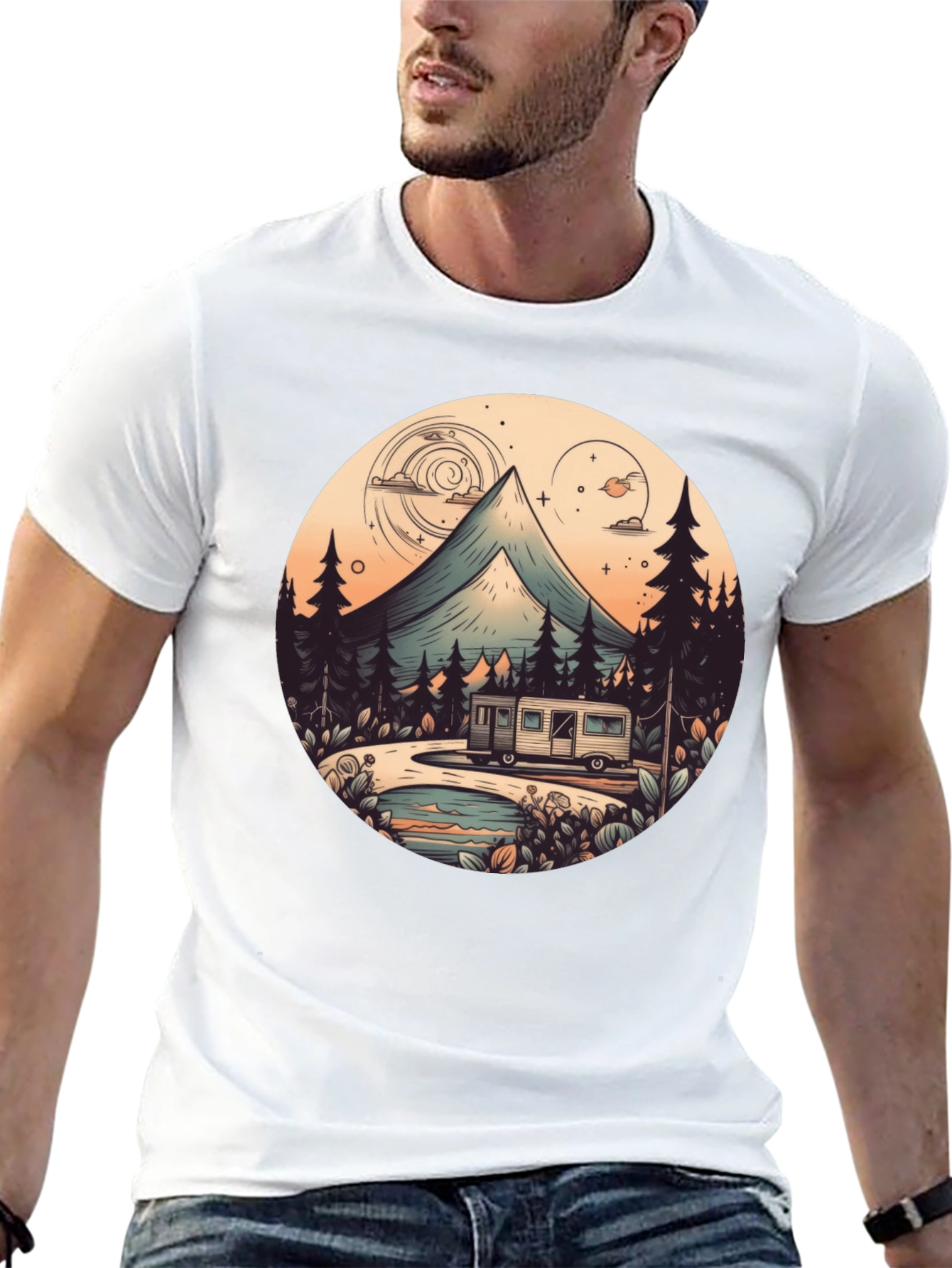 Camping Adventure Graphic Tee