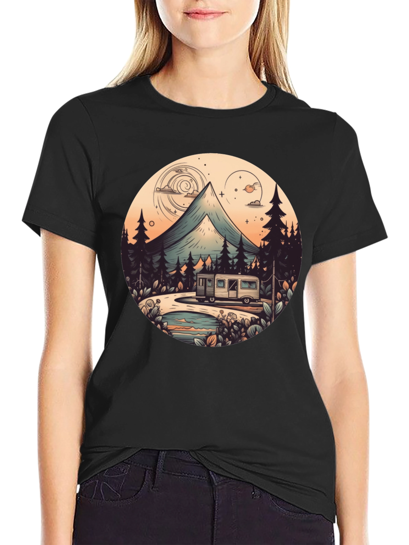 Camping Adventure Graphic Tee