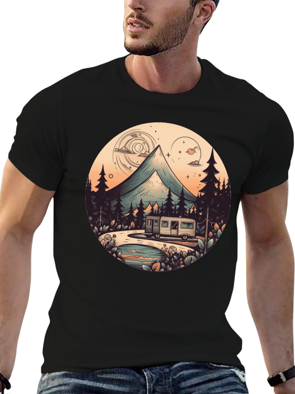 Camping Adventure Graphic Tee