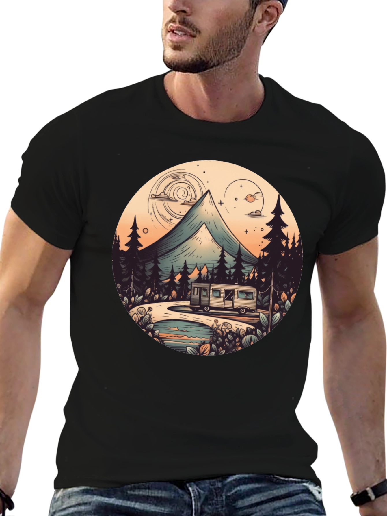 Camping Adventure Graphic Tee