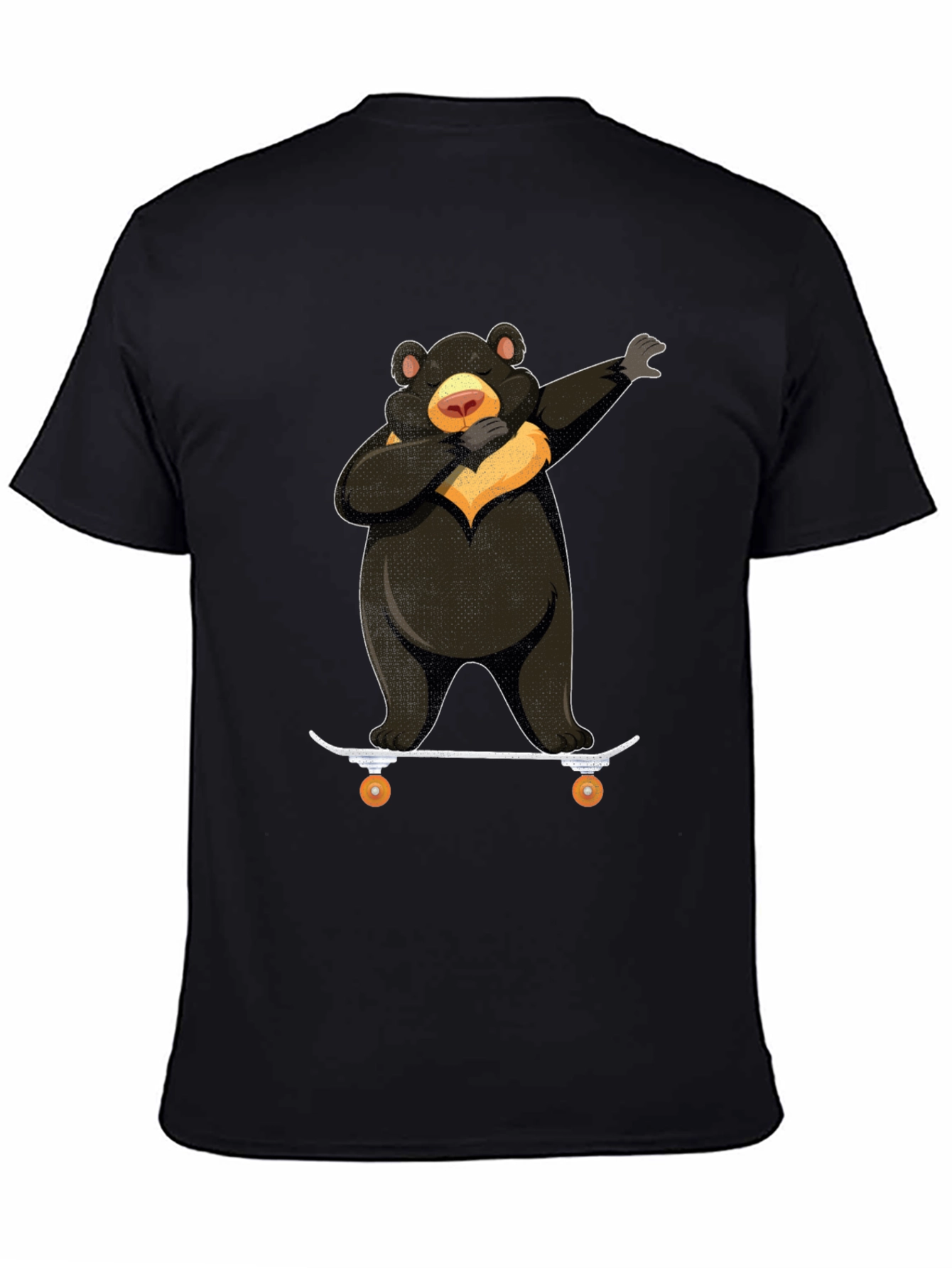 Dabbing Bear Skateboard Graphic T-Shirt